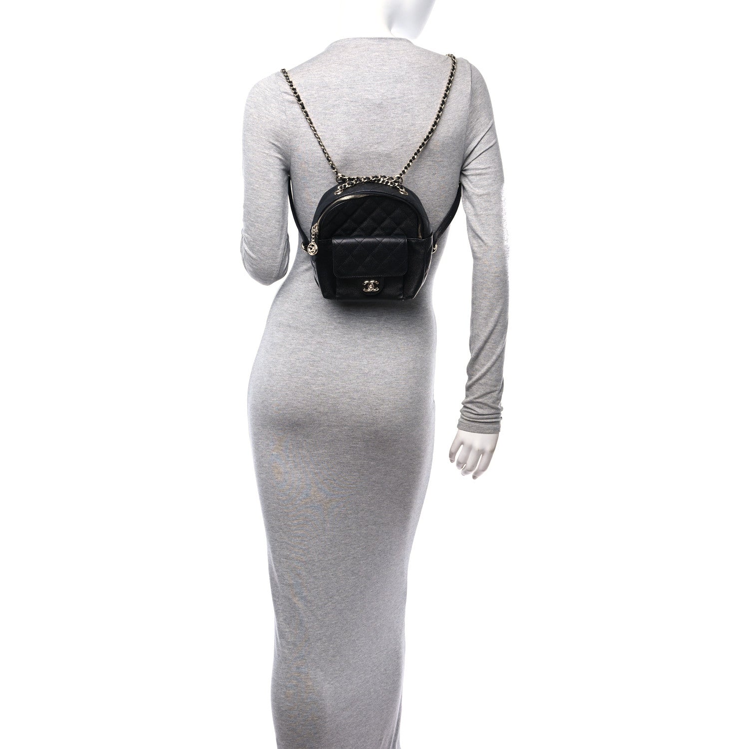 Chanel Caviar Quilted Small CC Day Backpack Black 2 of 10