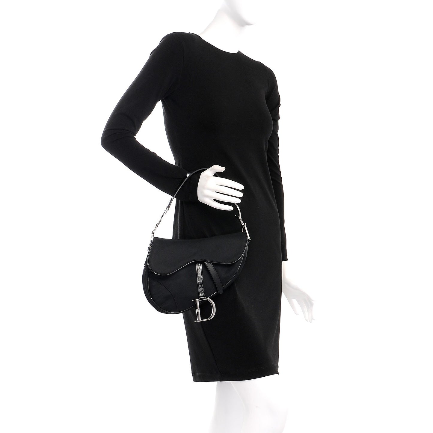 Nylon Saddle Bag Black