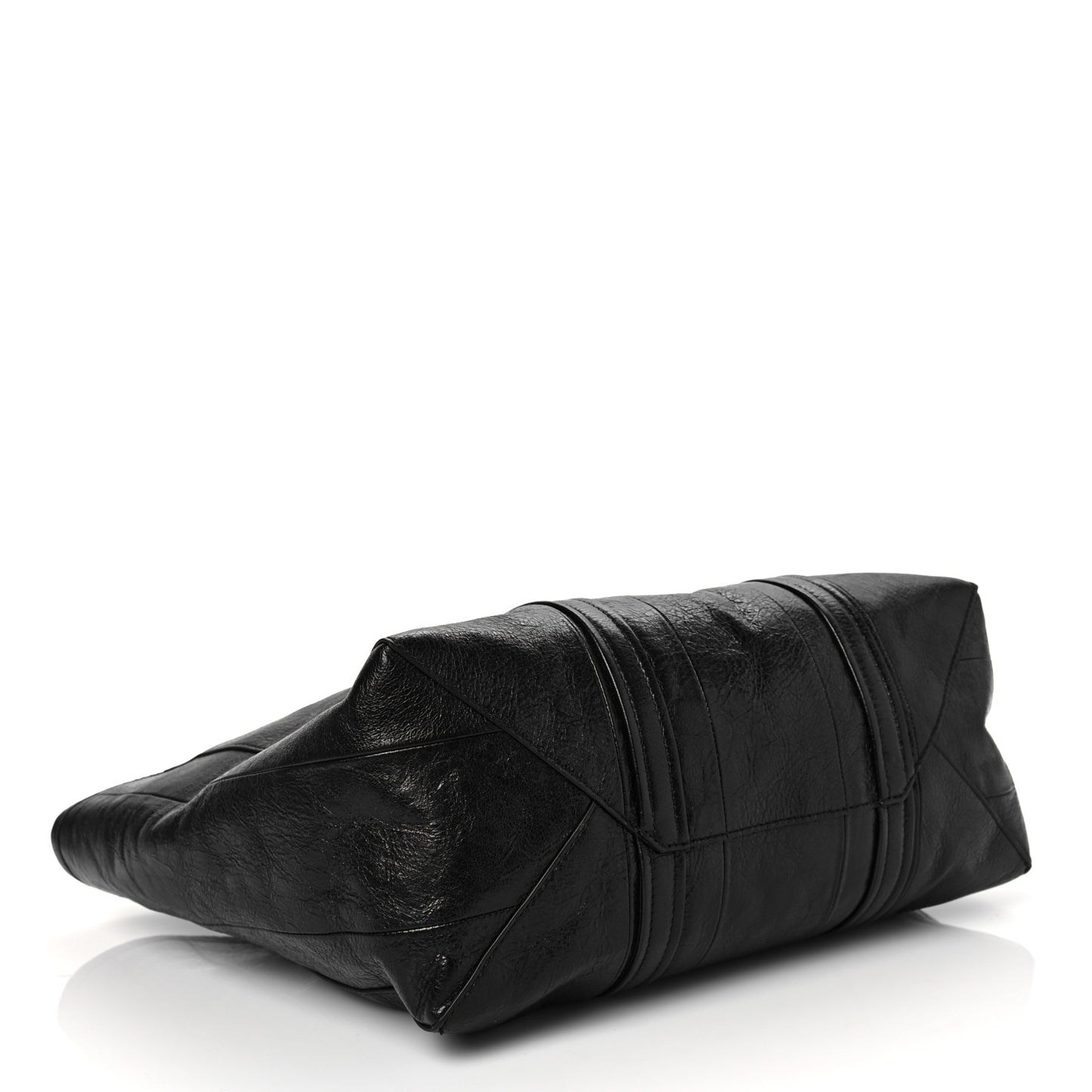 Agneau Arena Medium Barbes East West Shopper Black
