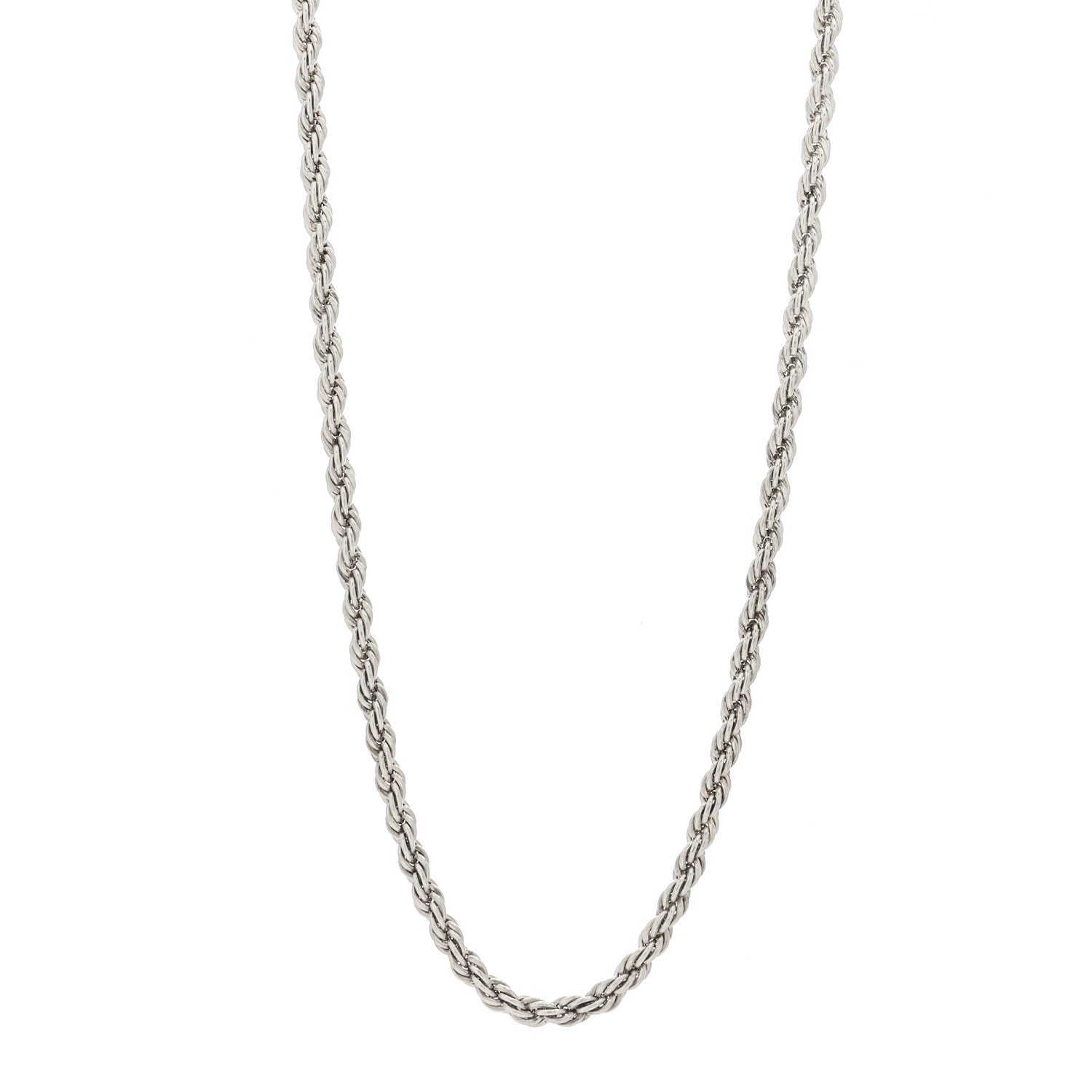 Tiffany Sterling Silver Rope Chain Necklace 1 of 5