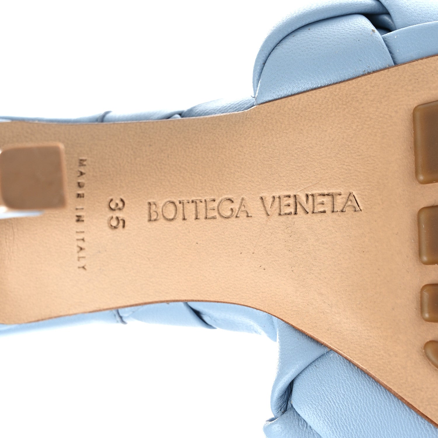 Bottega Veneta Nappa Maxi Intrecciato Lido Mule Sandals 35 Ice 6 of 7