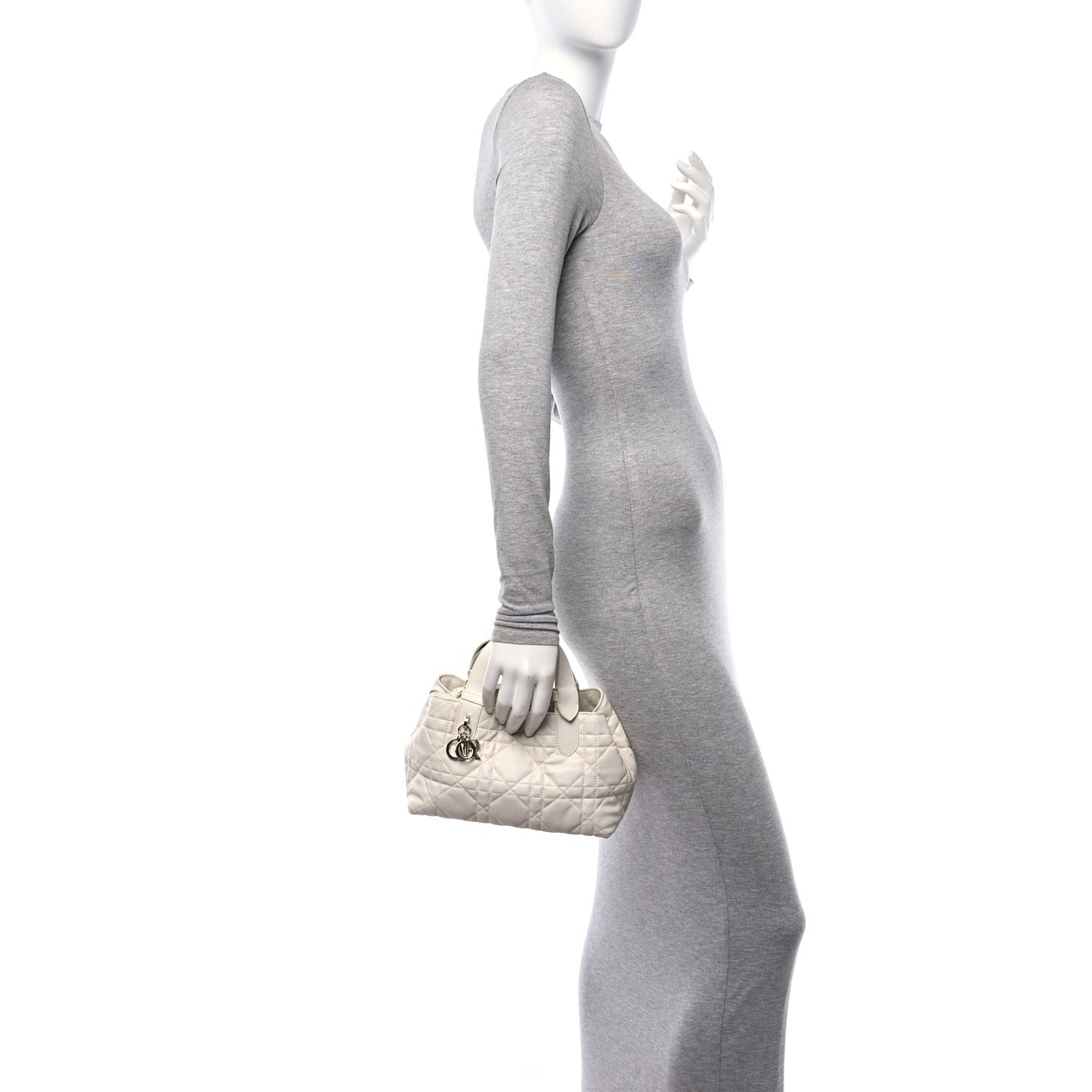 Calfskin Macrocannage Small Toujours White