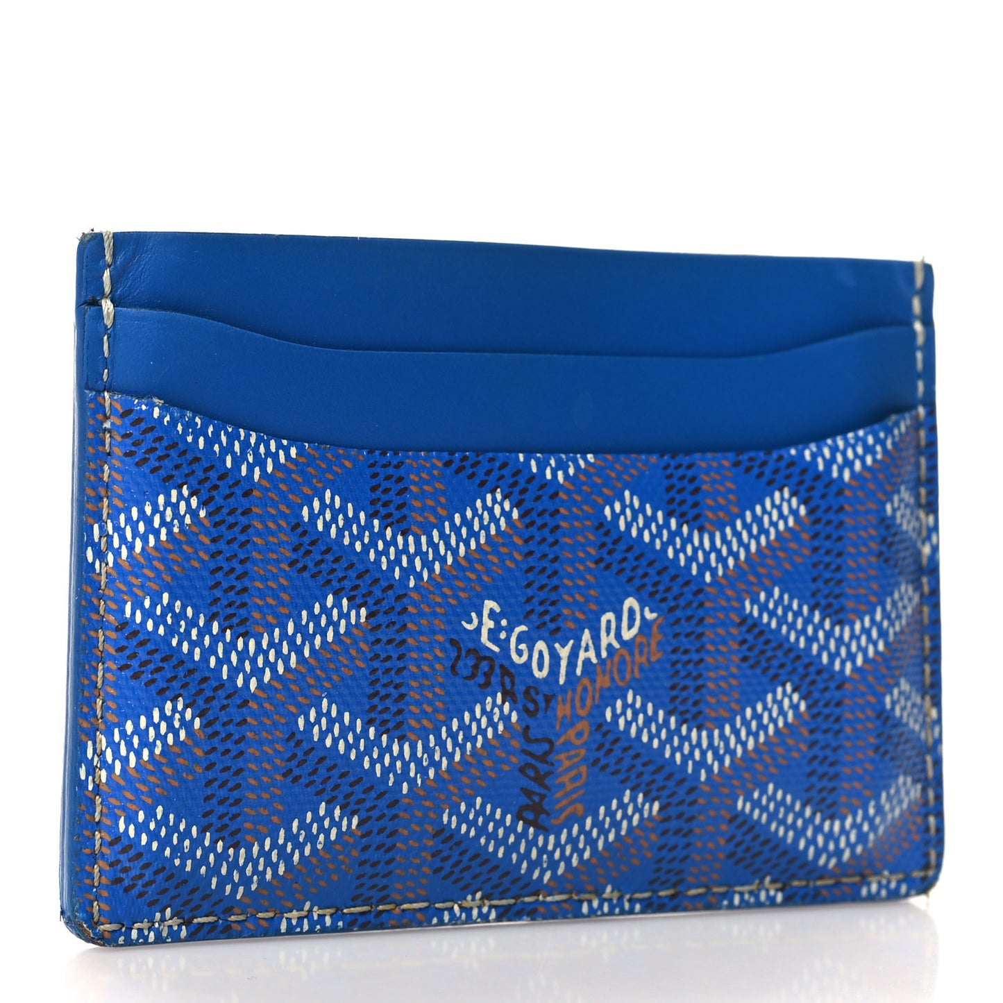 Goyardine Saint Sulpice Card Holder Sky Blue