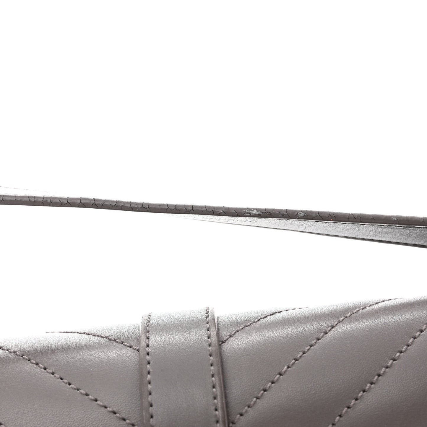 Smooth Calfskin Matelasse Large Monogram Satchel Fog