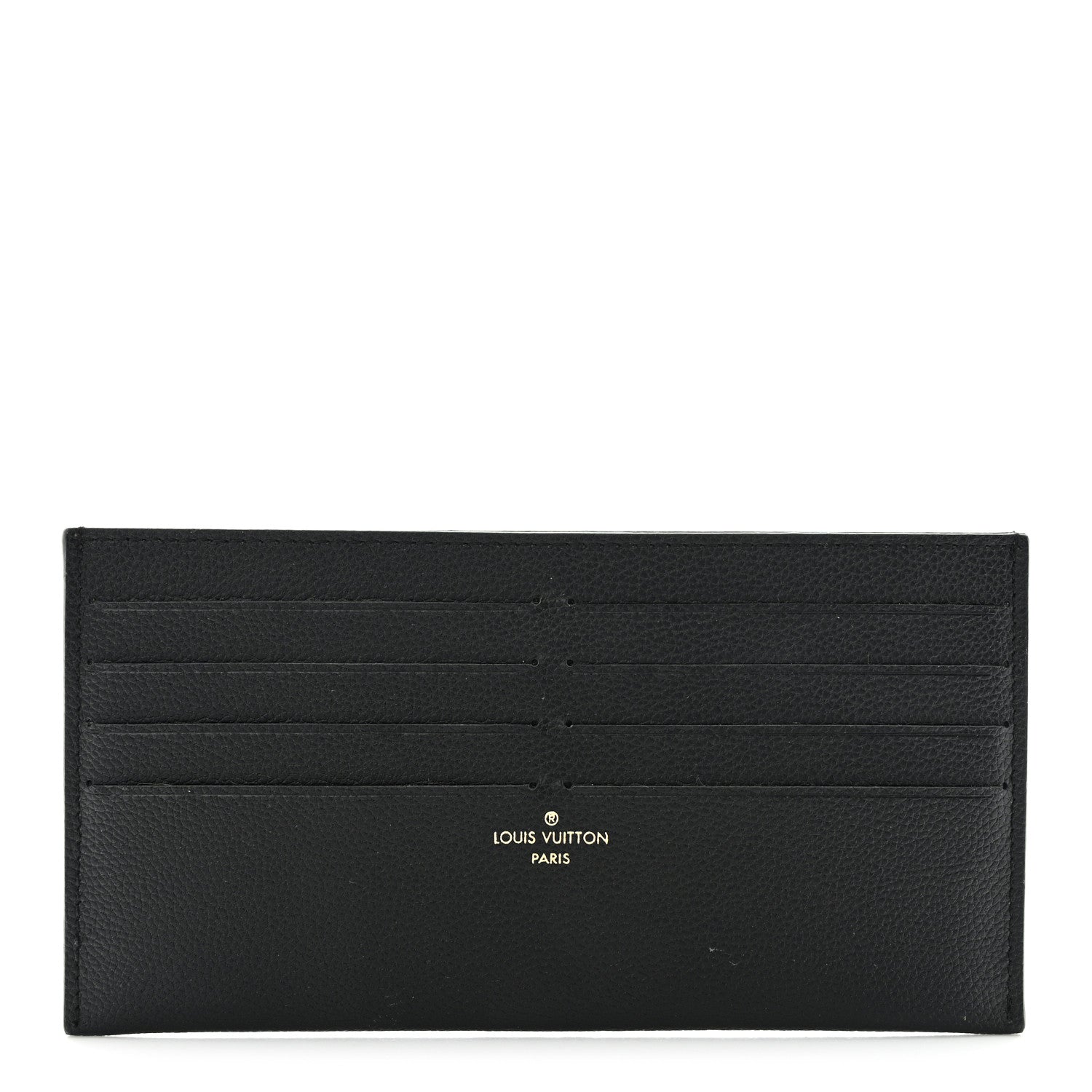 Louis Vuitton Calfskin Felicie Chain Wallet Card Holder Insert Black 1 of 8