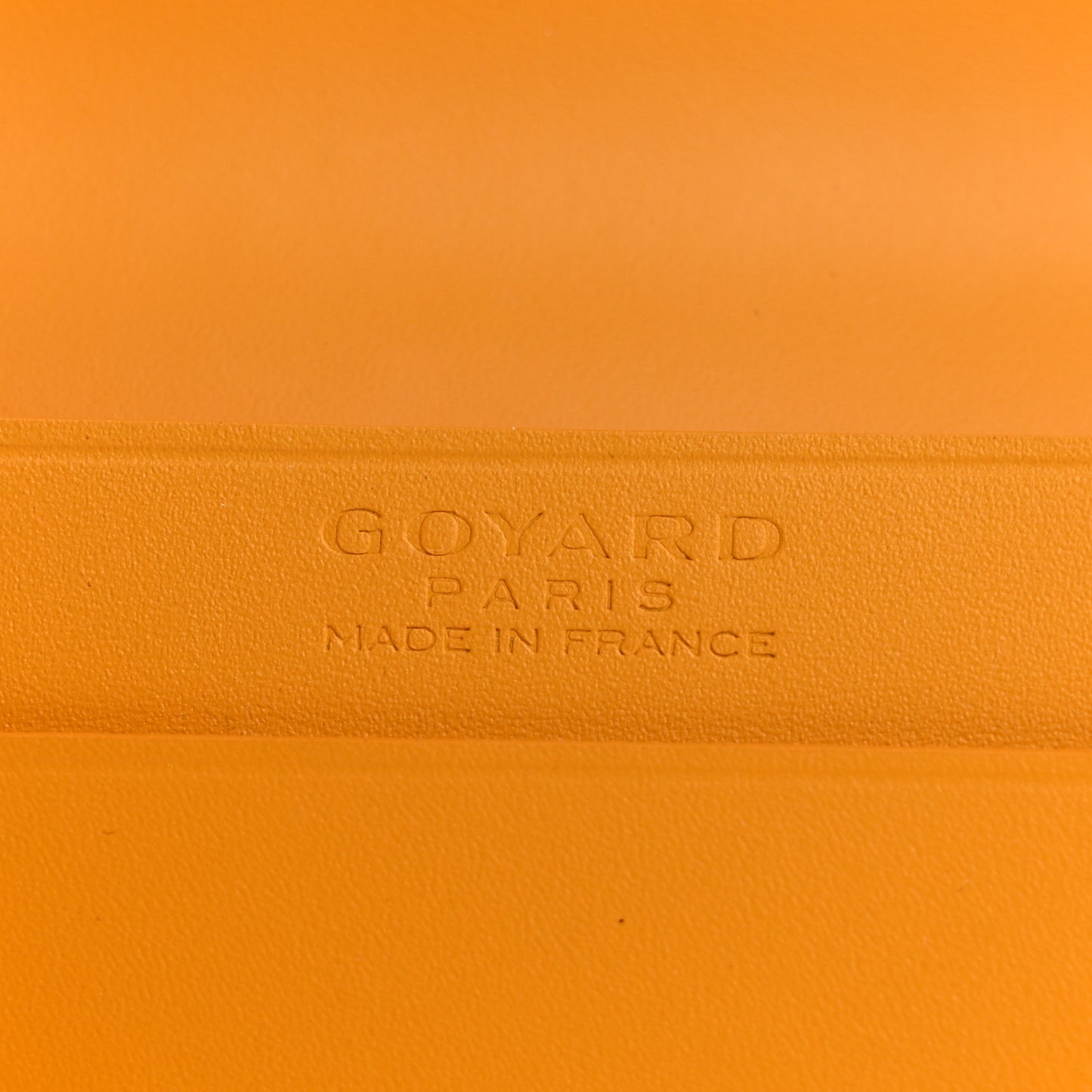 Goyardine Business Card Holder Yellow