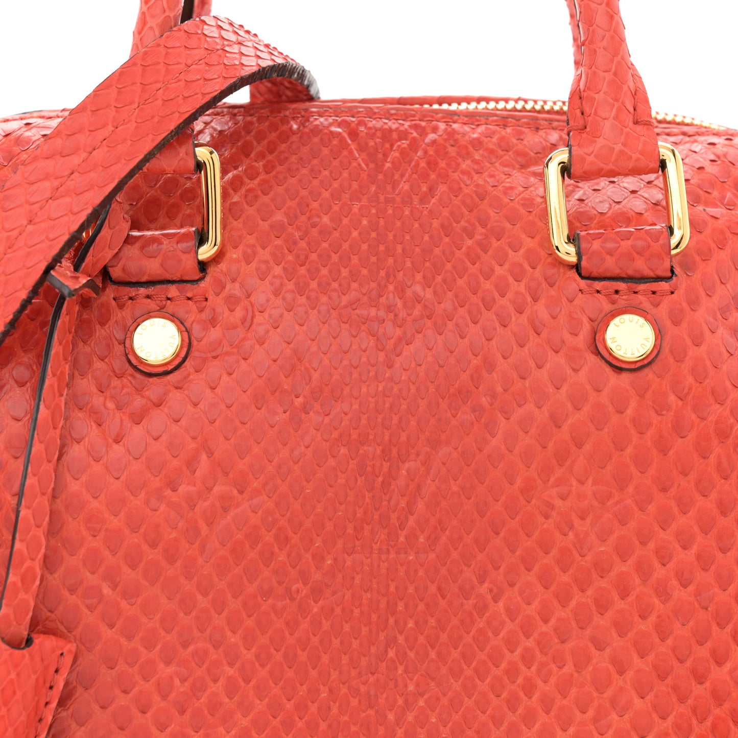 Snakeskin Embossed Monogram Speedy Bandouliere 20 Orient