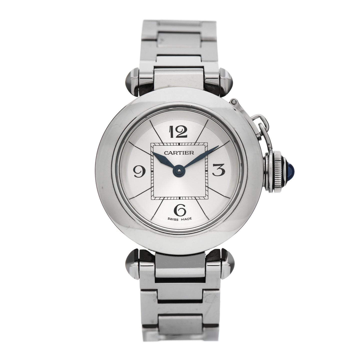 Stainless Steel 27mm Miss Pasha Quartz Watch Silver