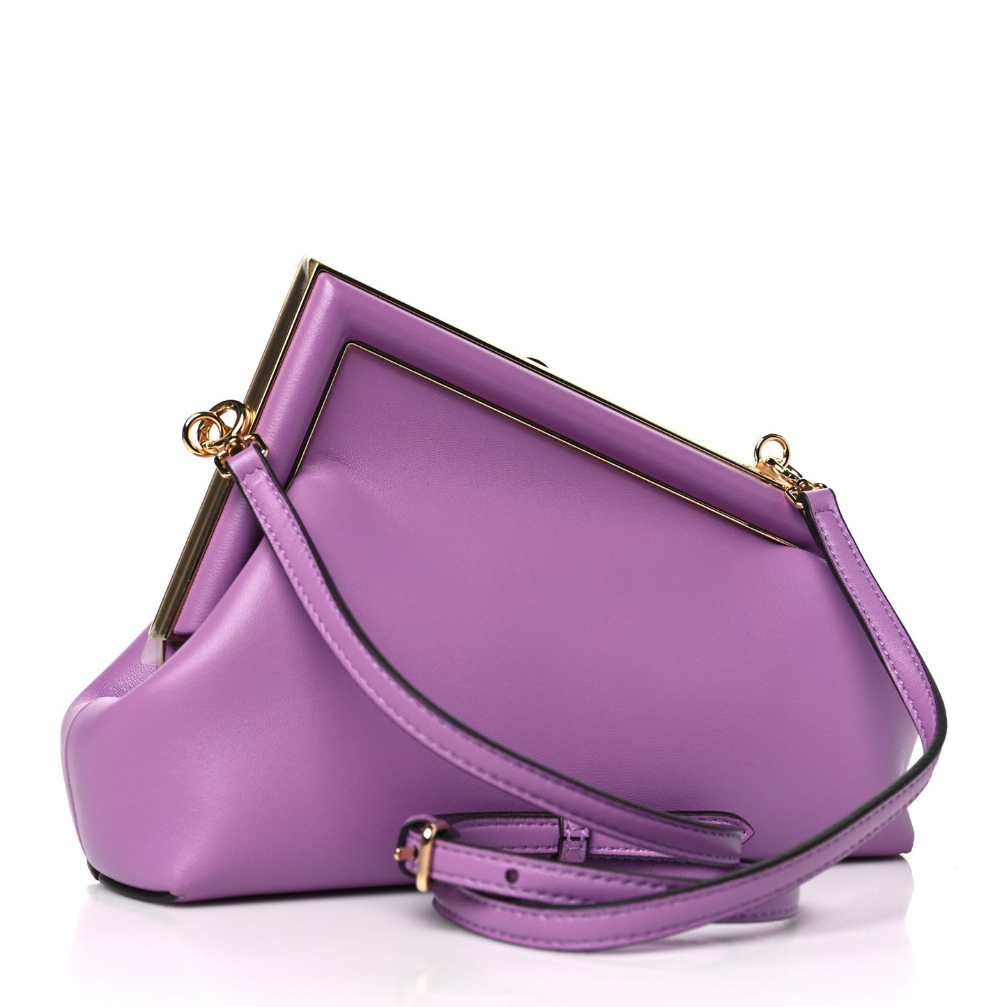 Shiny Nappa Small Fendi First Agapanto