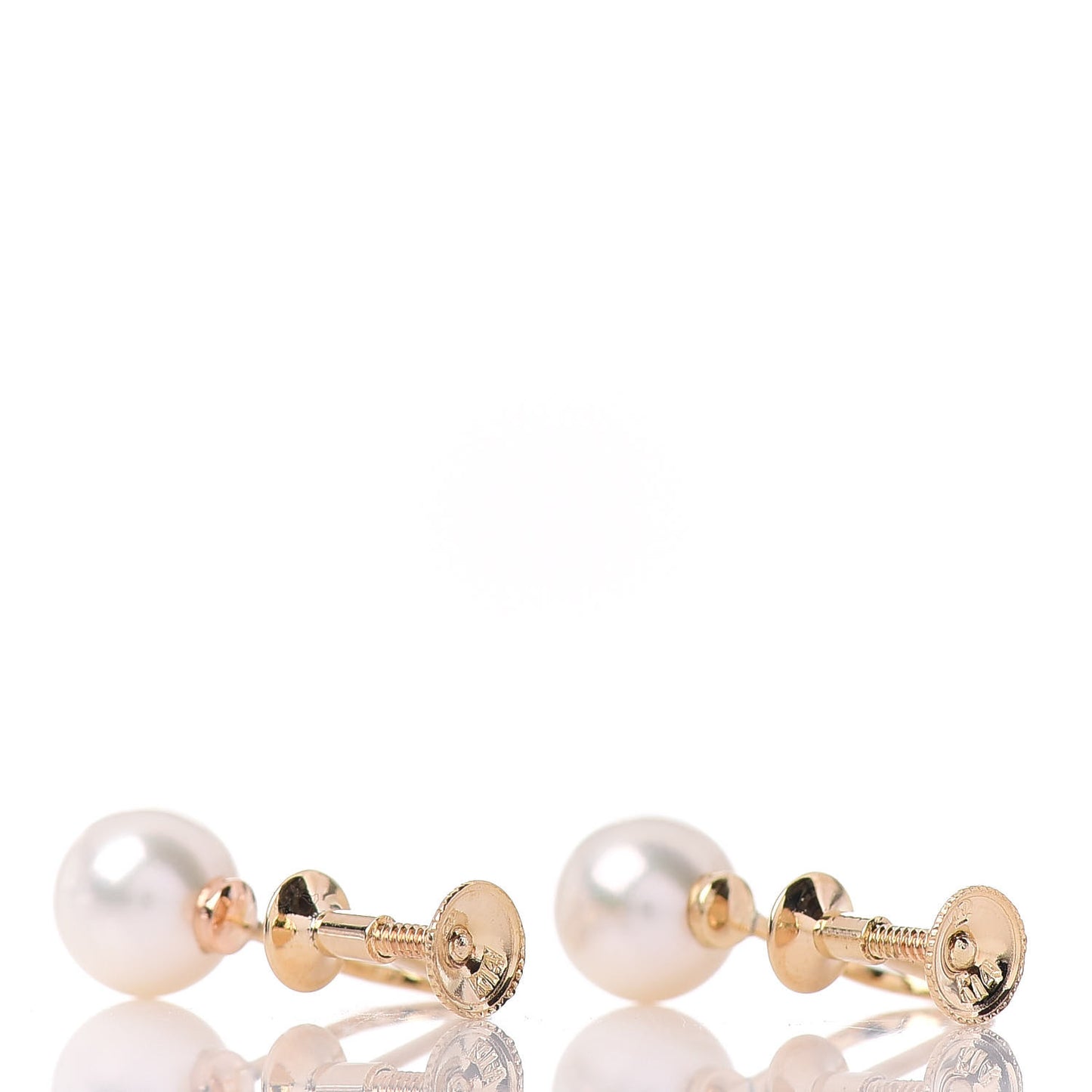 14K Yellow Gold Akoya Pearl 7mm Screw-Back Earrings