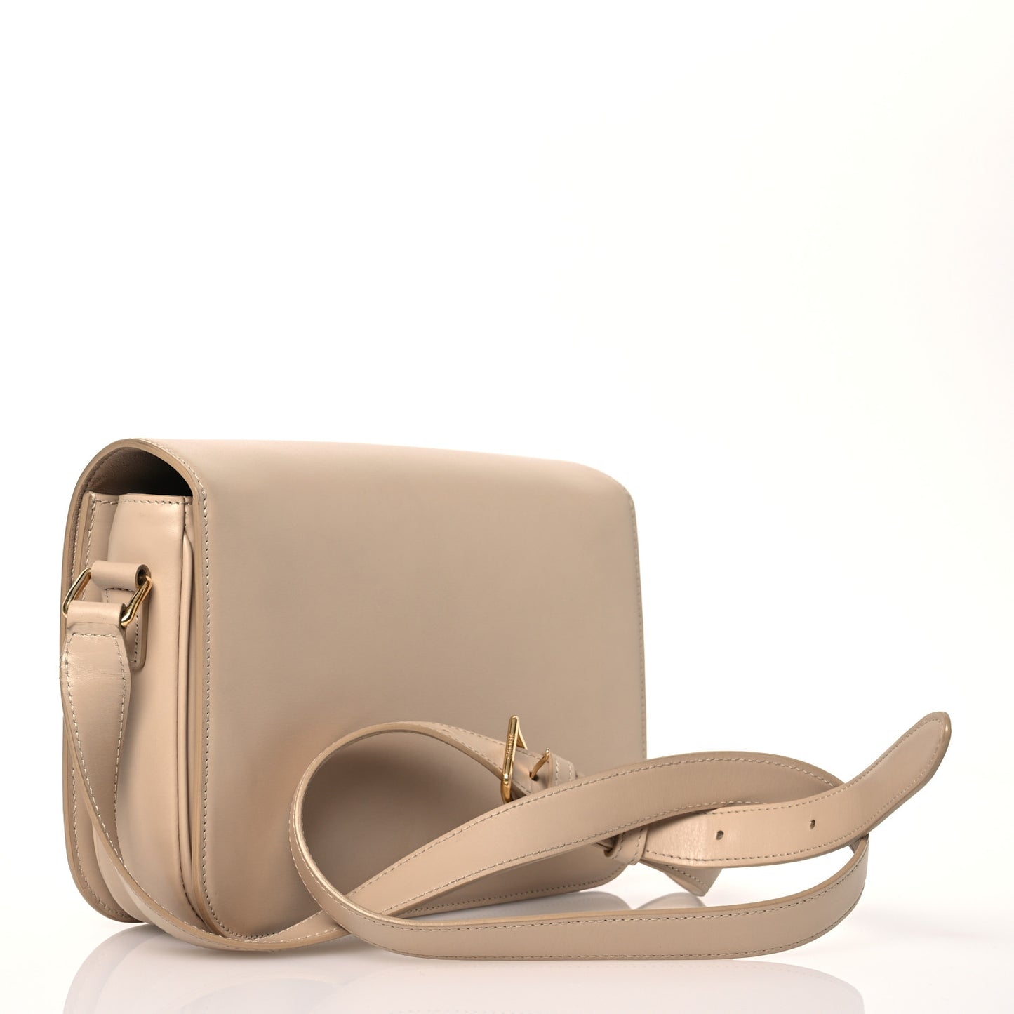 Shiny Calfskin Medium Triomphe Nude