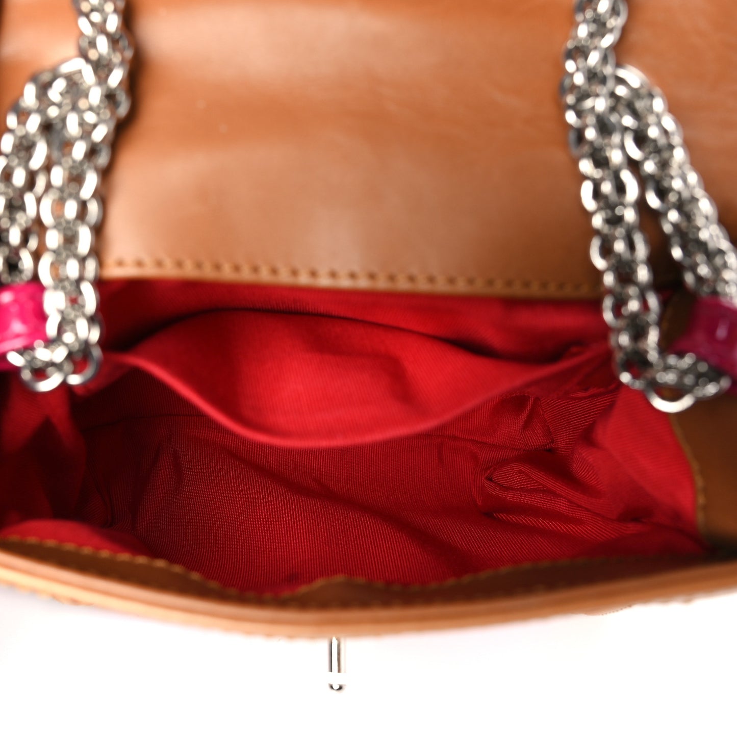 Patent Calfskin Sweety Charity Crossbody Bag Pink