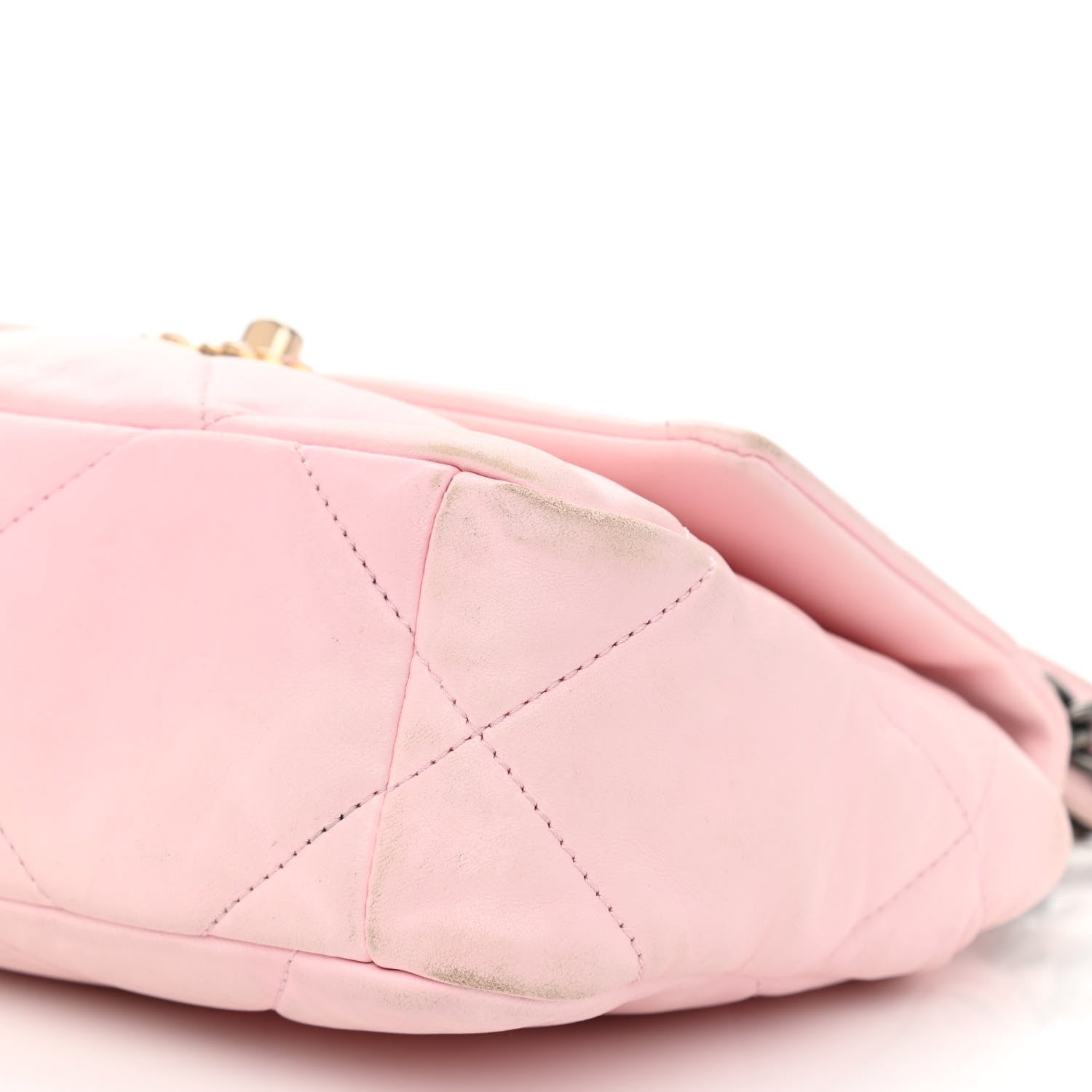 Chanel Lambskin Quilted Medium Chanel 19 Flap Light Pink 10 of 17