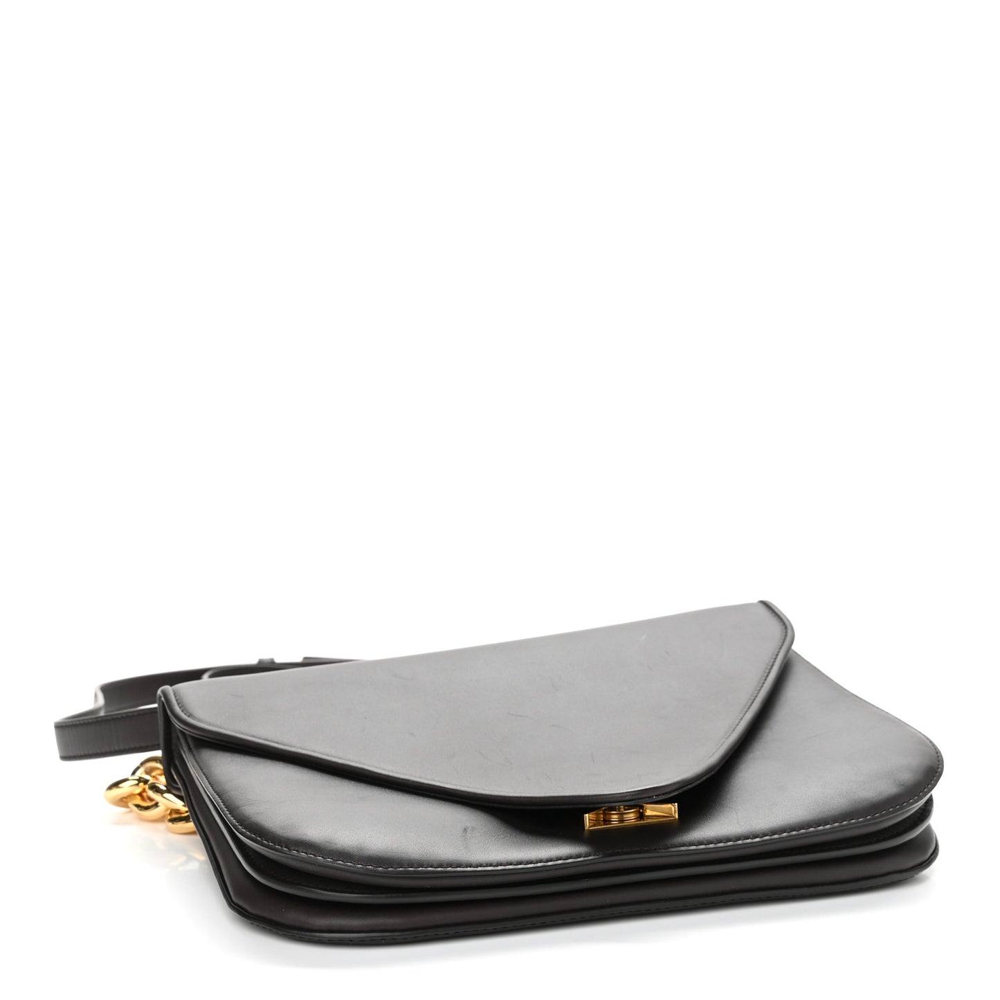 Calfskin Mount Envelope Bag Fondant