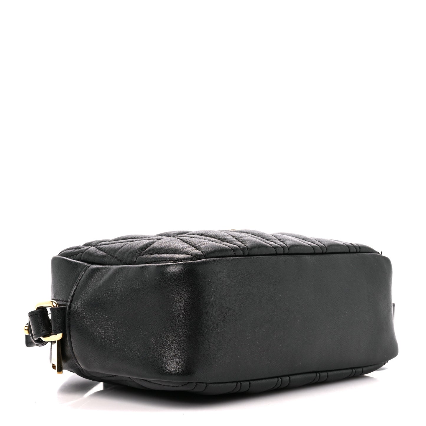 Nappa Quilted Virtus Shoulder Bag Black