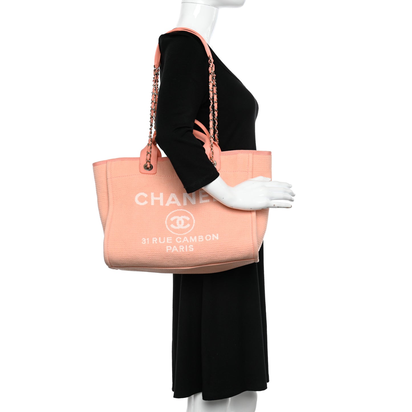 Mixed Fibers Small Deauville Tote Light Orange