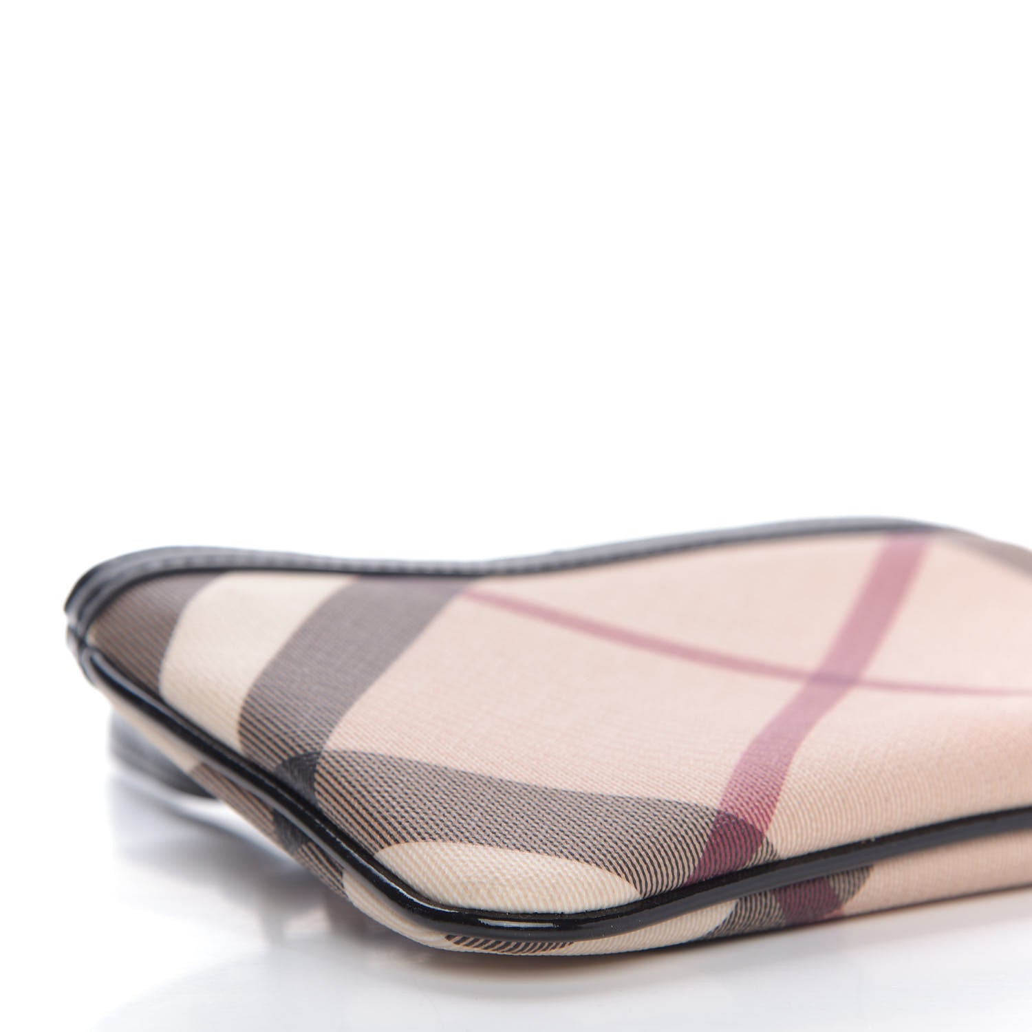 Burberry Nova Check Wristlet Pouch Black 7 of 9