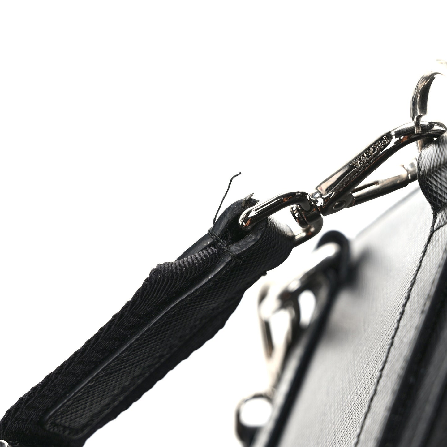 Saffiano Phone Crossbody Pouch Black