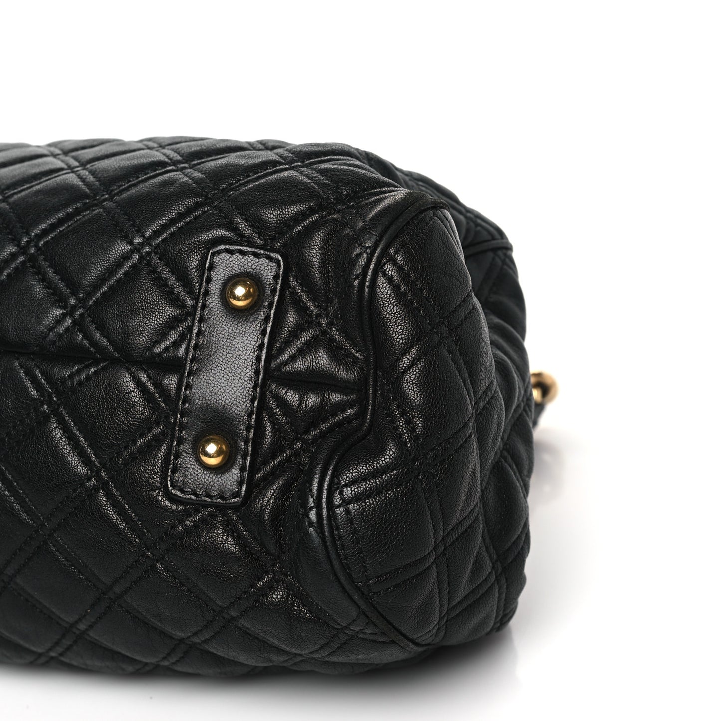 Calfskin Quilted Stam Black