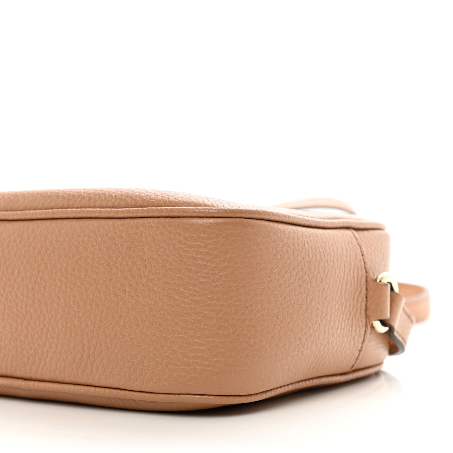Pebbled Calfskin Small Soho Disco Bag Camelia