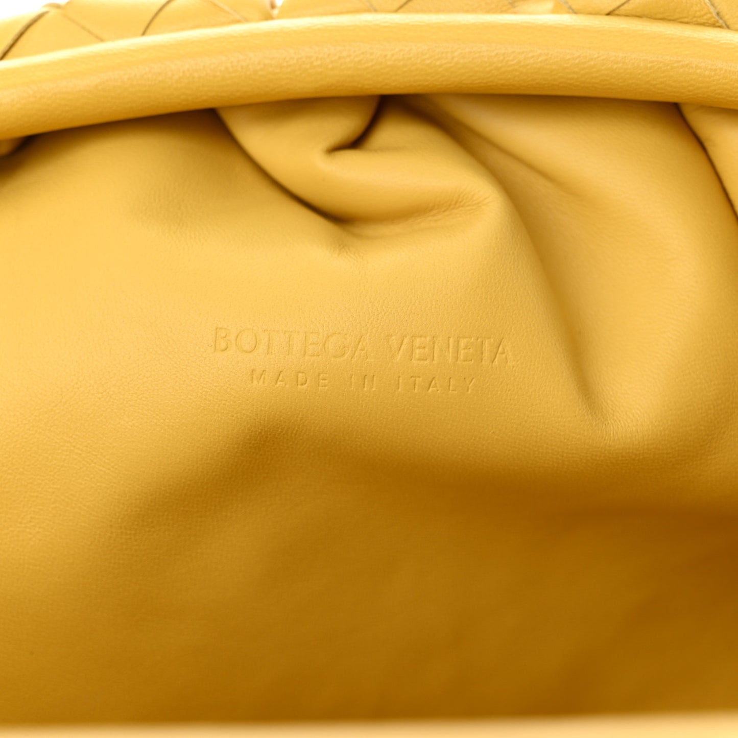 Nappa Maxi Intrecciato The Pouch Oversized Clutch Corn