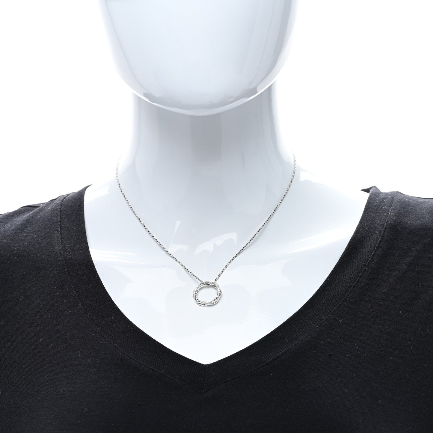 Sterling Silver Diamond Petite Infinity Pendant Necklace