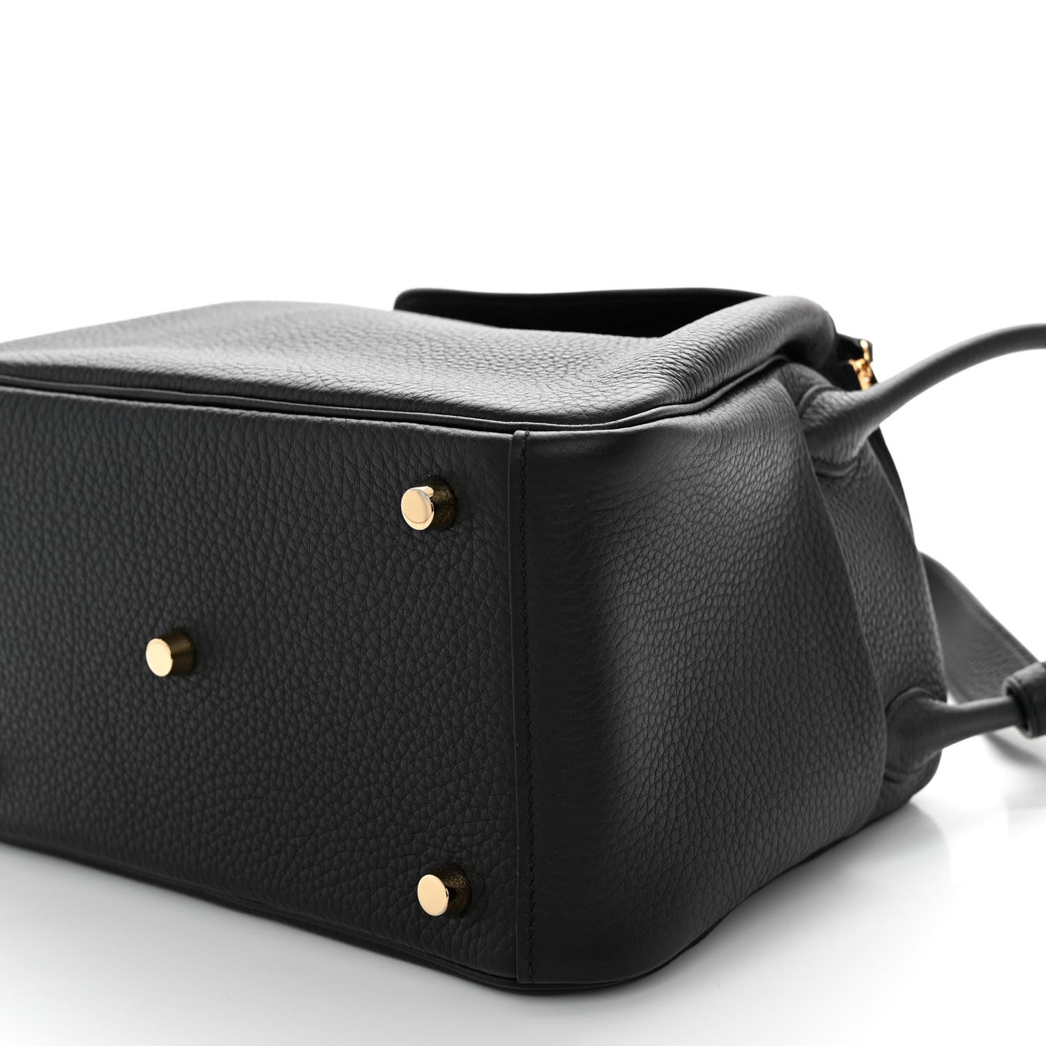 Hermes Taurillon Clemence Lindy 26 Black 9 of 10