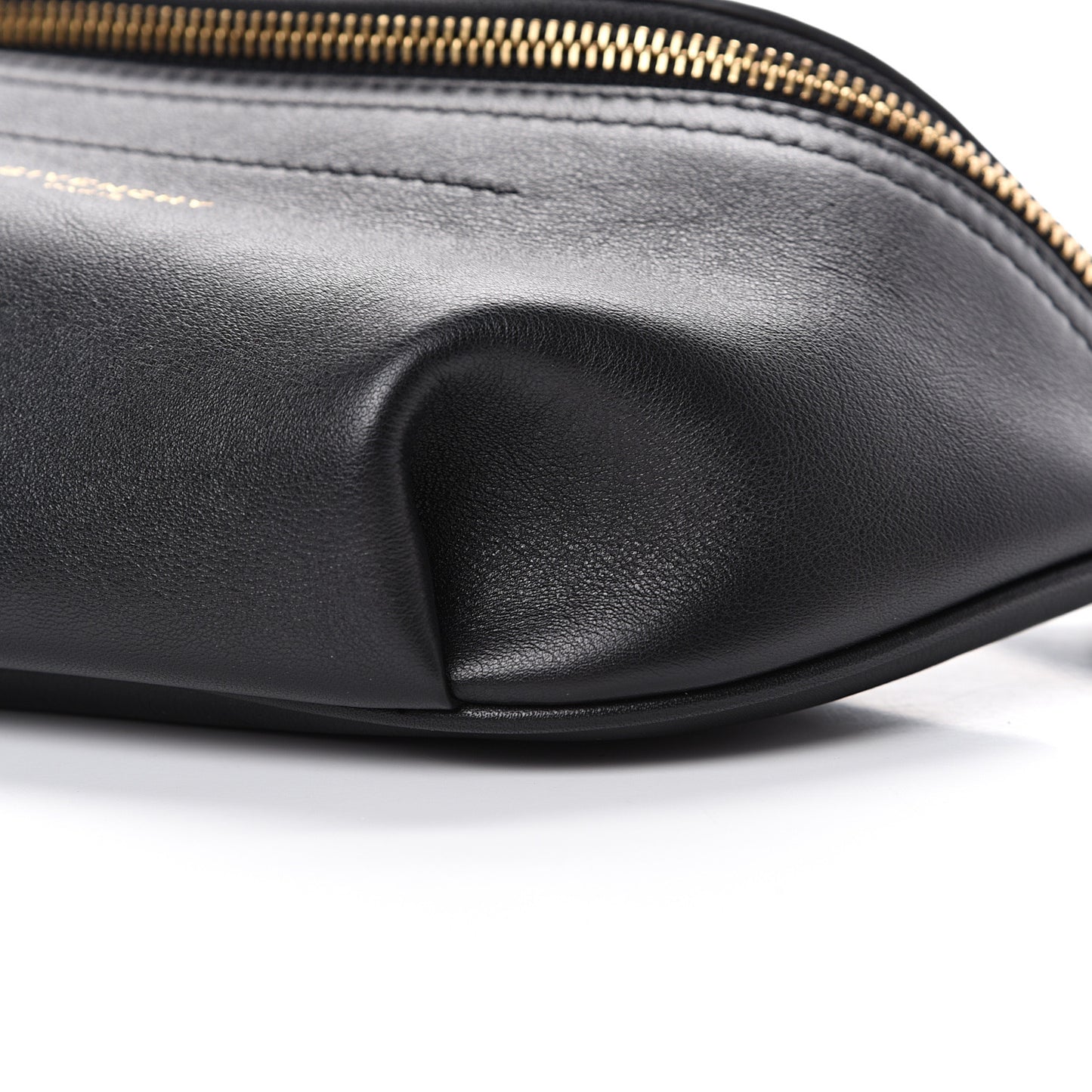 Calfskin Mini Whip Belt Bag Black