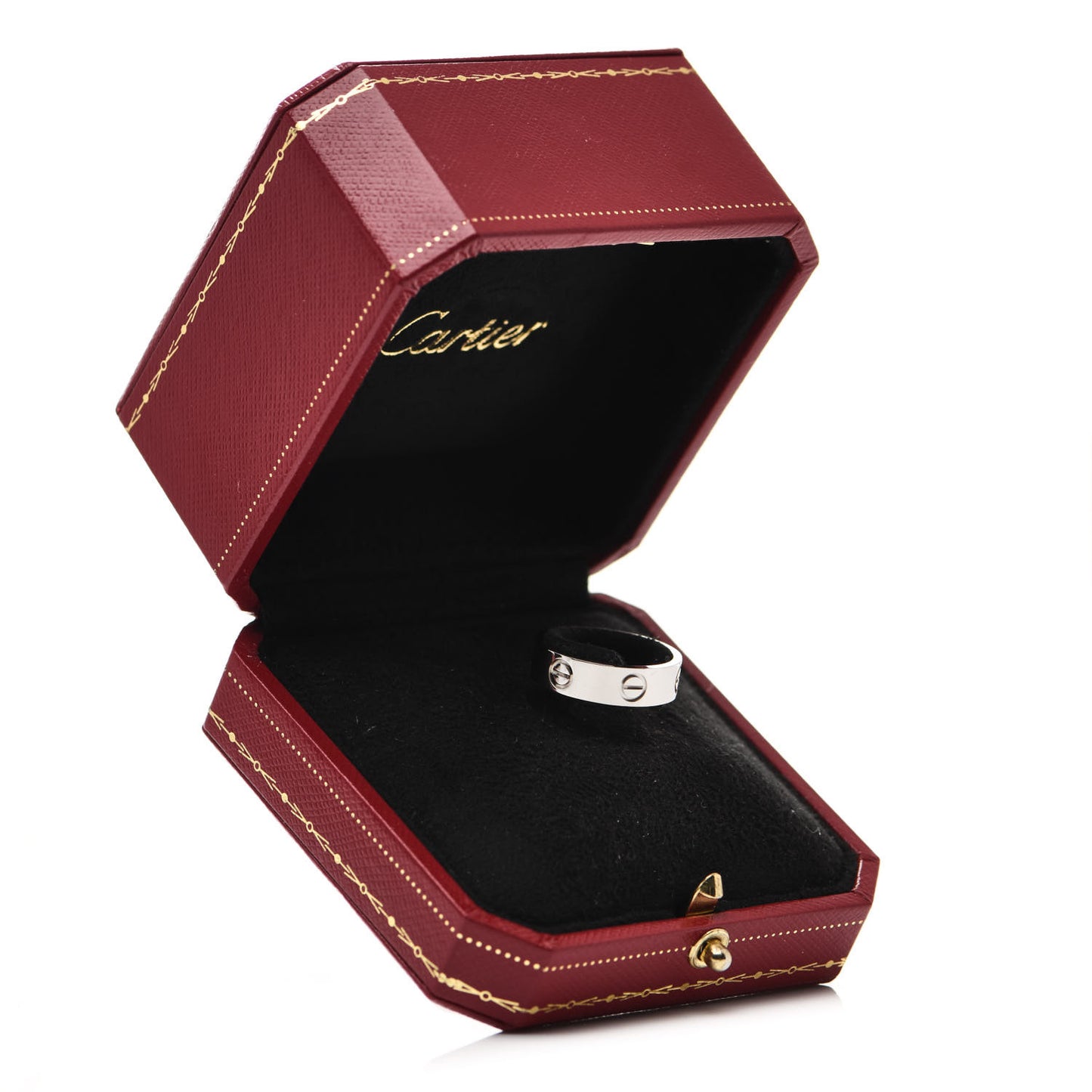 18K White Gold 5.5mm LOVE Ring 55 7.25