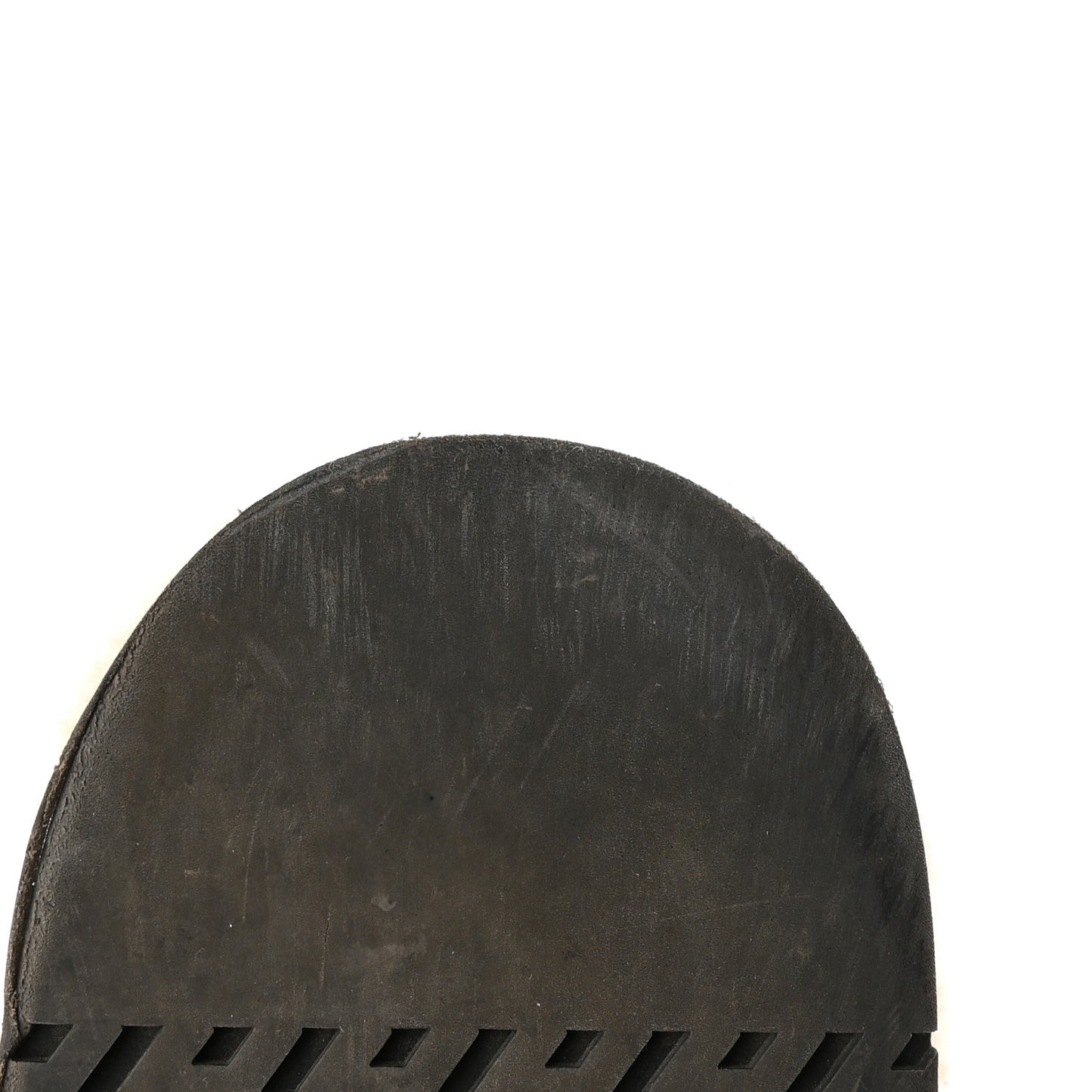 Calfskin Woolskin Womens Chypre Sandals 40.5 Black Ecru