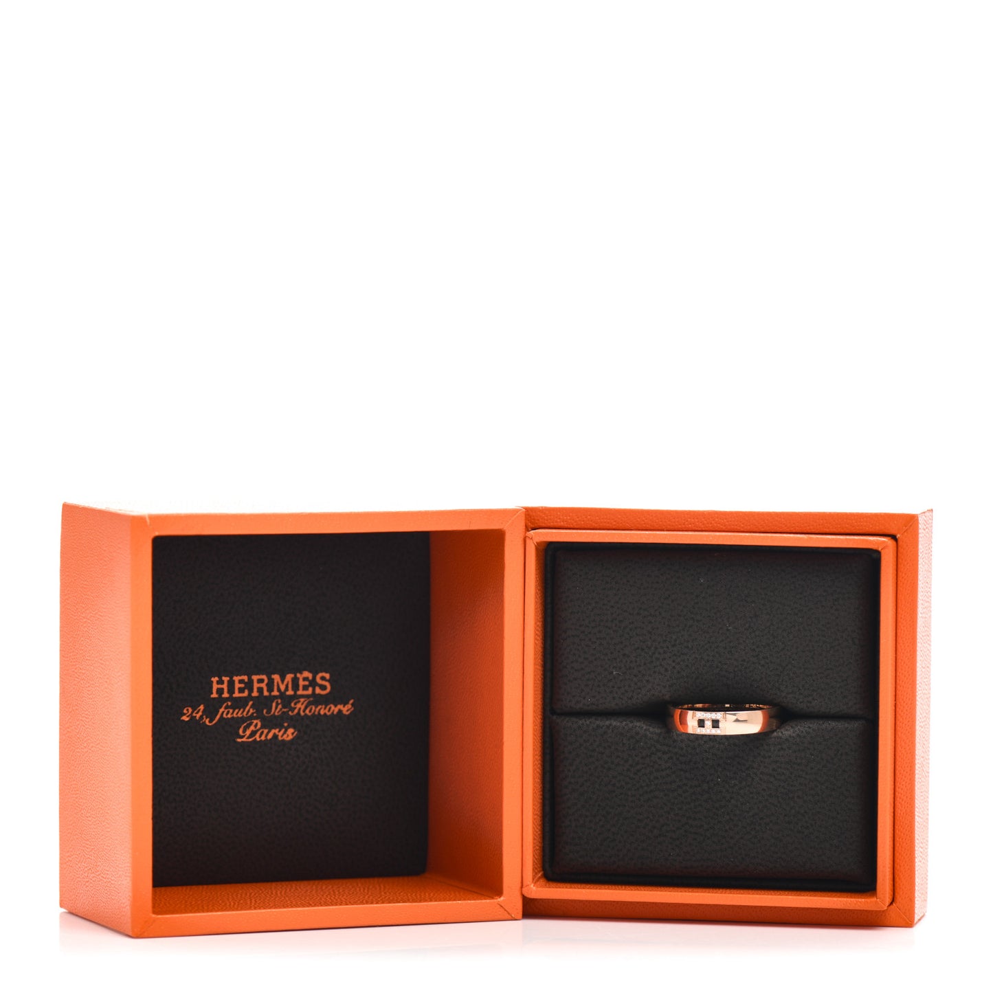 18K Rose Gold Diamond Ever Herakles Wedding Band Ring 51 5.75