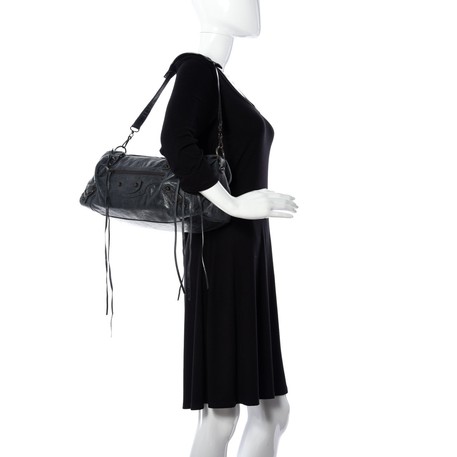Balenciaga Chevre Classic Hardware Twiggy Marine 2 of 10
