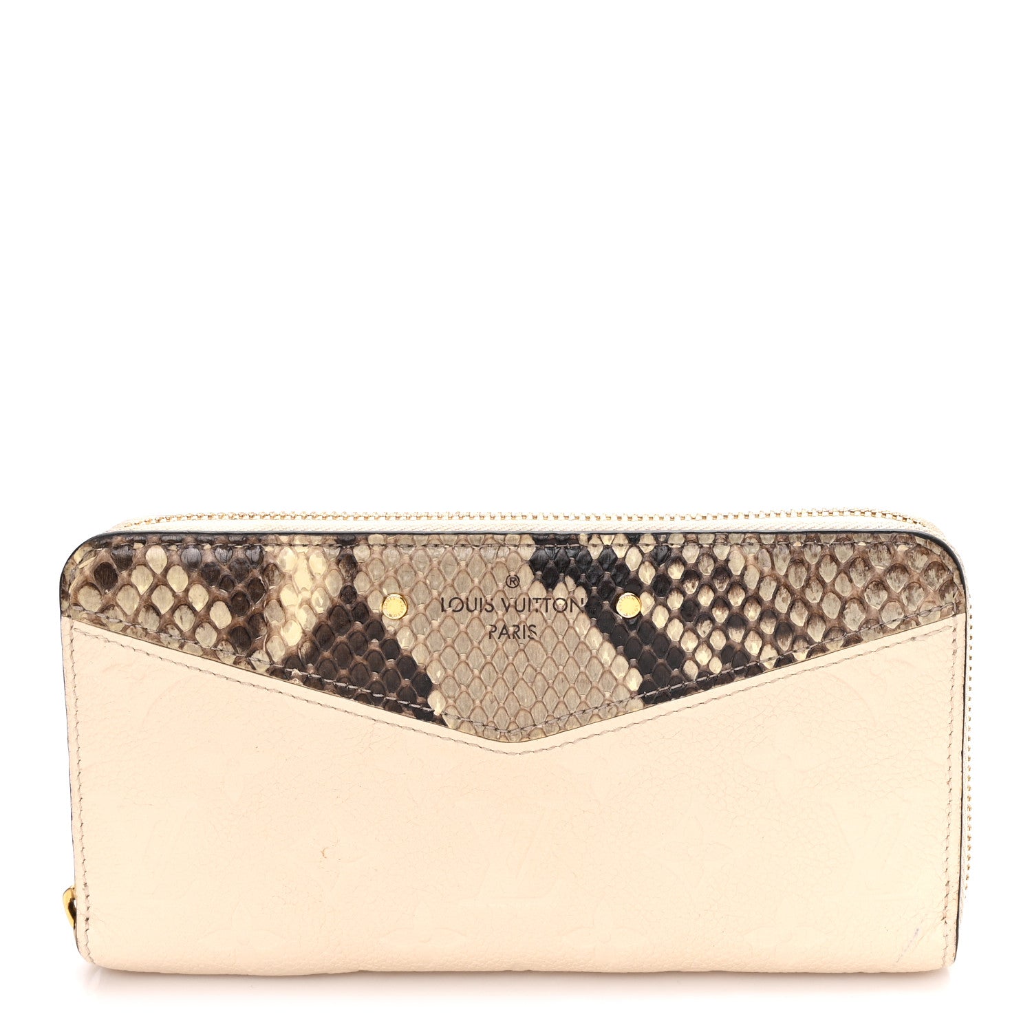 Louis Vuitton ケース財布 Louis Vuitton Snakeskin Empreinte Zippy Wallet Creme 1894435