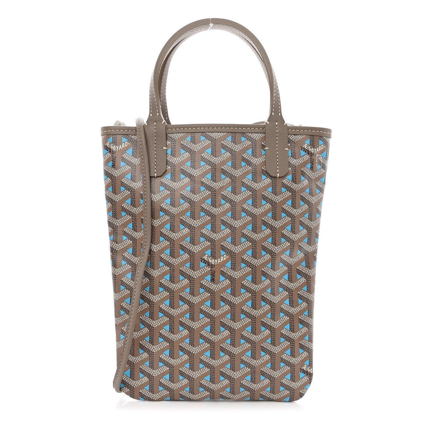 Goyardine Poitiers Claire Voie Tote Grege Turquoise