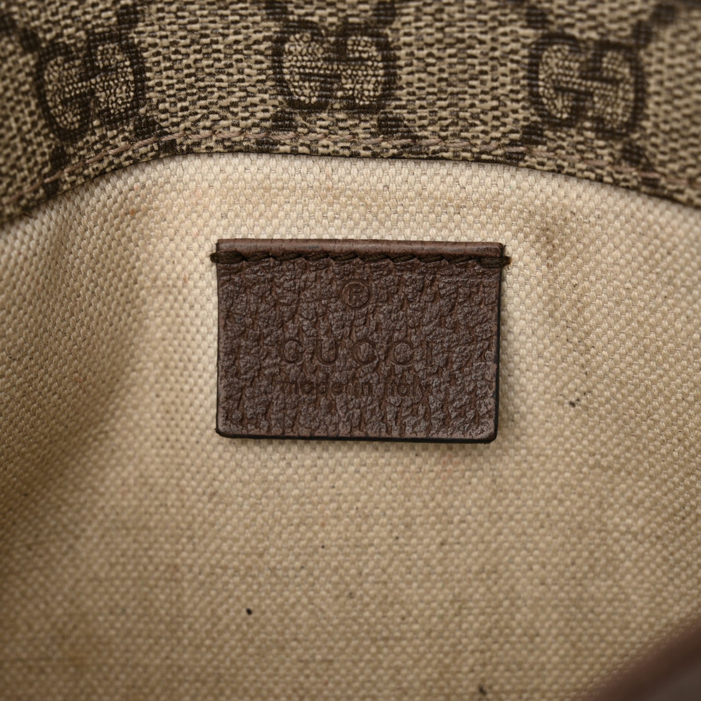 GG Supreme Monogram Neo Vintage Web Belt Bag Brown