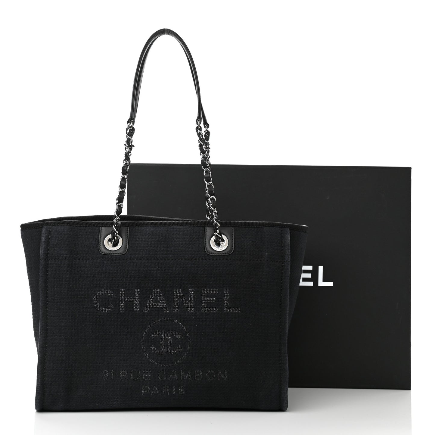 Mixed Fibers Small Deauville Tote Black