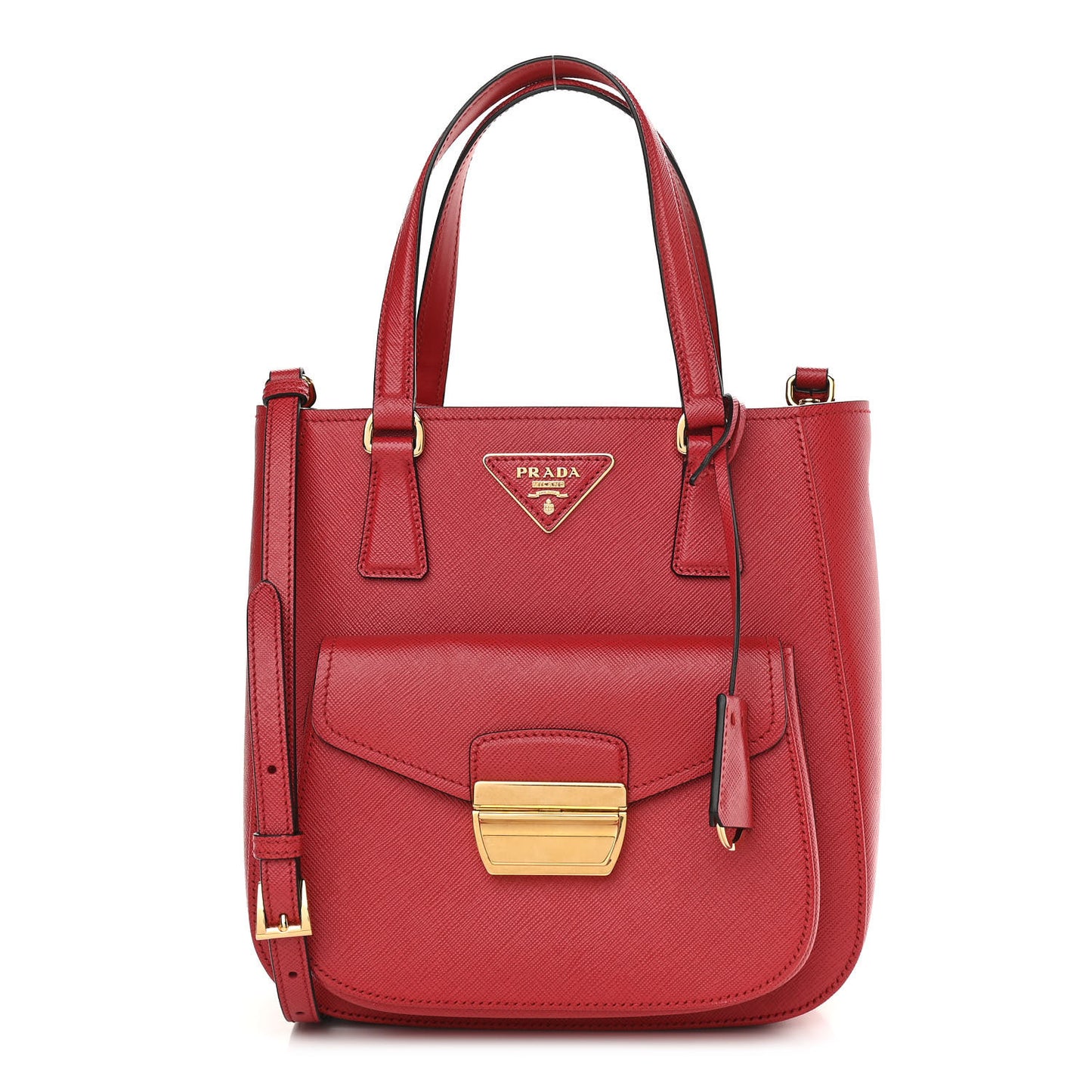 Saffiano Lux Metropolis Tote Fuoco
