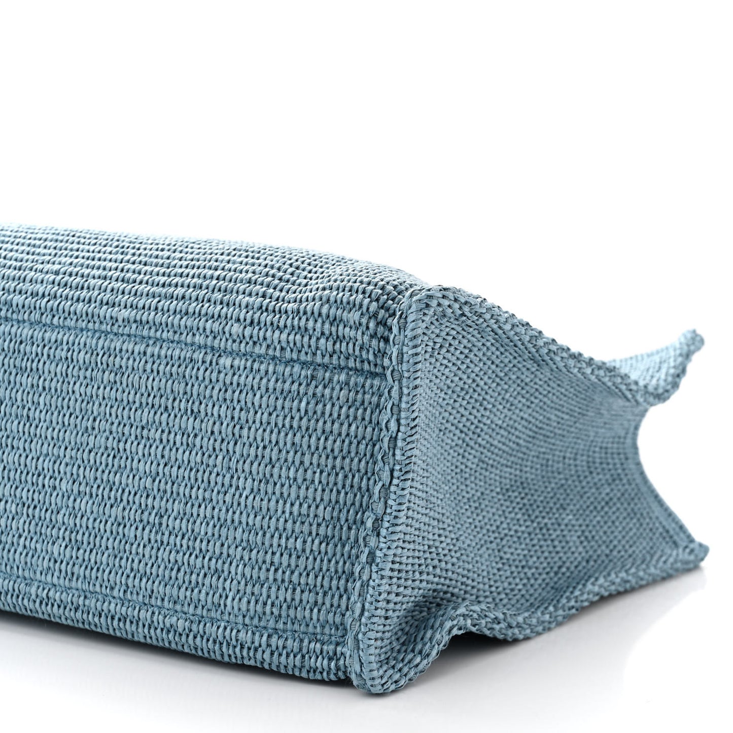 Raffia Large G Shopping Tote Blue