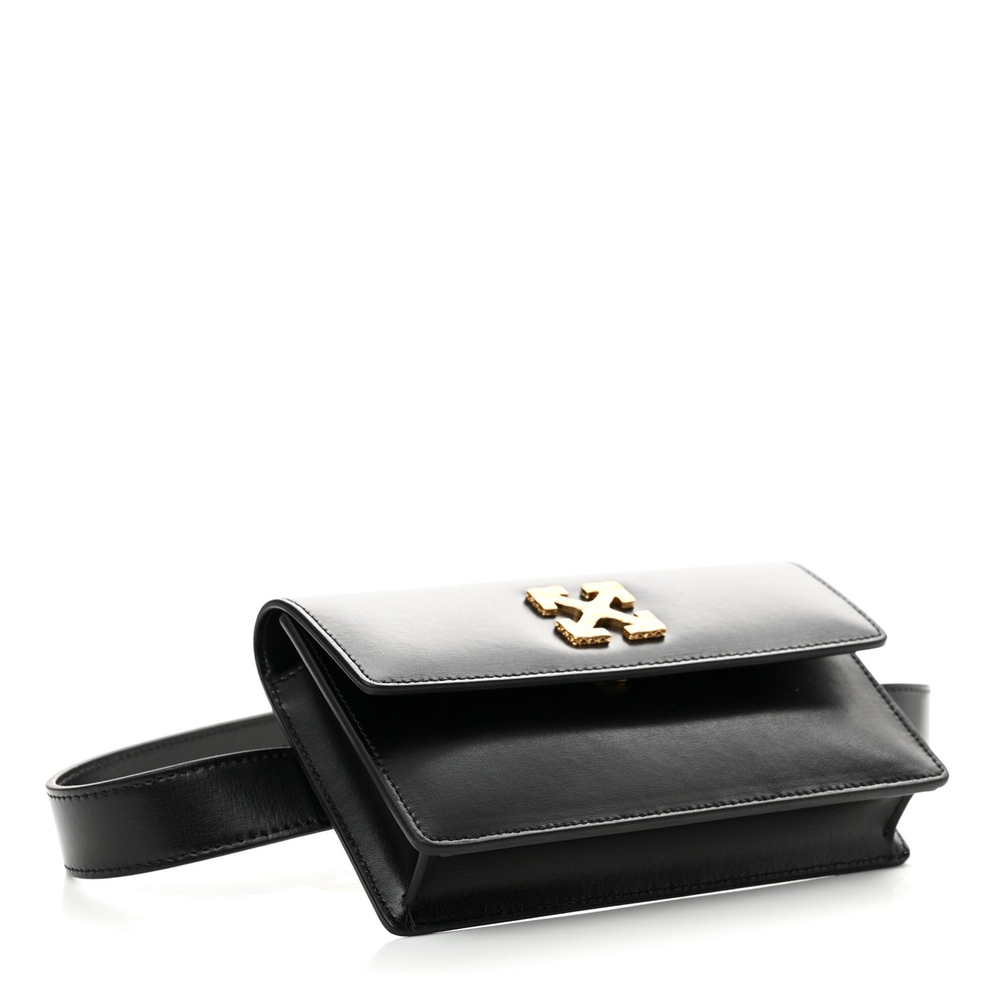 Calfskin Jitney Belt Bag Black