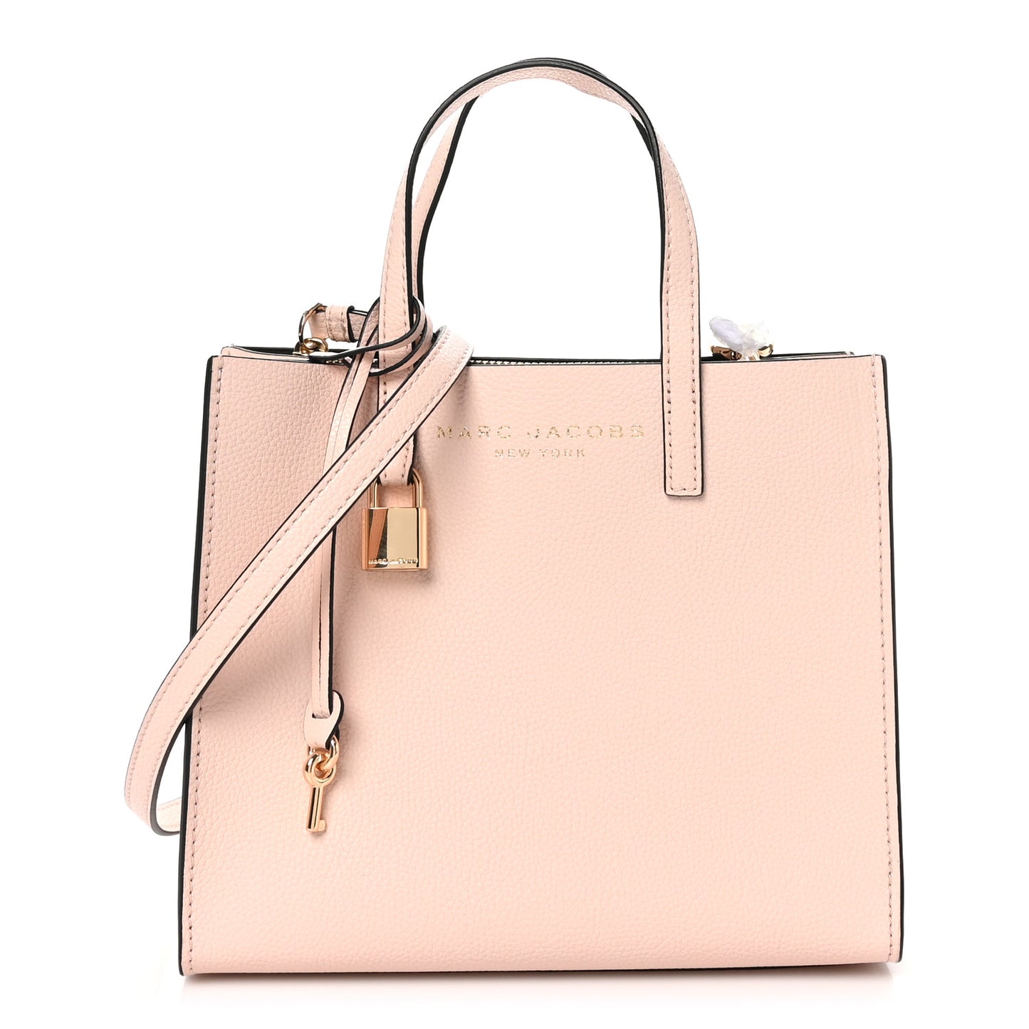 Calfskin Mini Grind Tote Bag Peach Whip