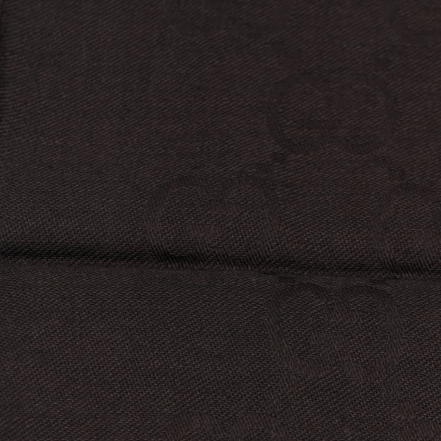 Gucci Wool Silk GG Monogram GGNat Plus Scarf Coffee 4 of 8