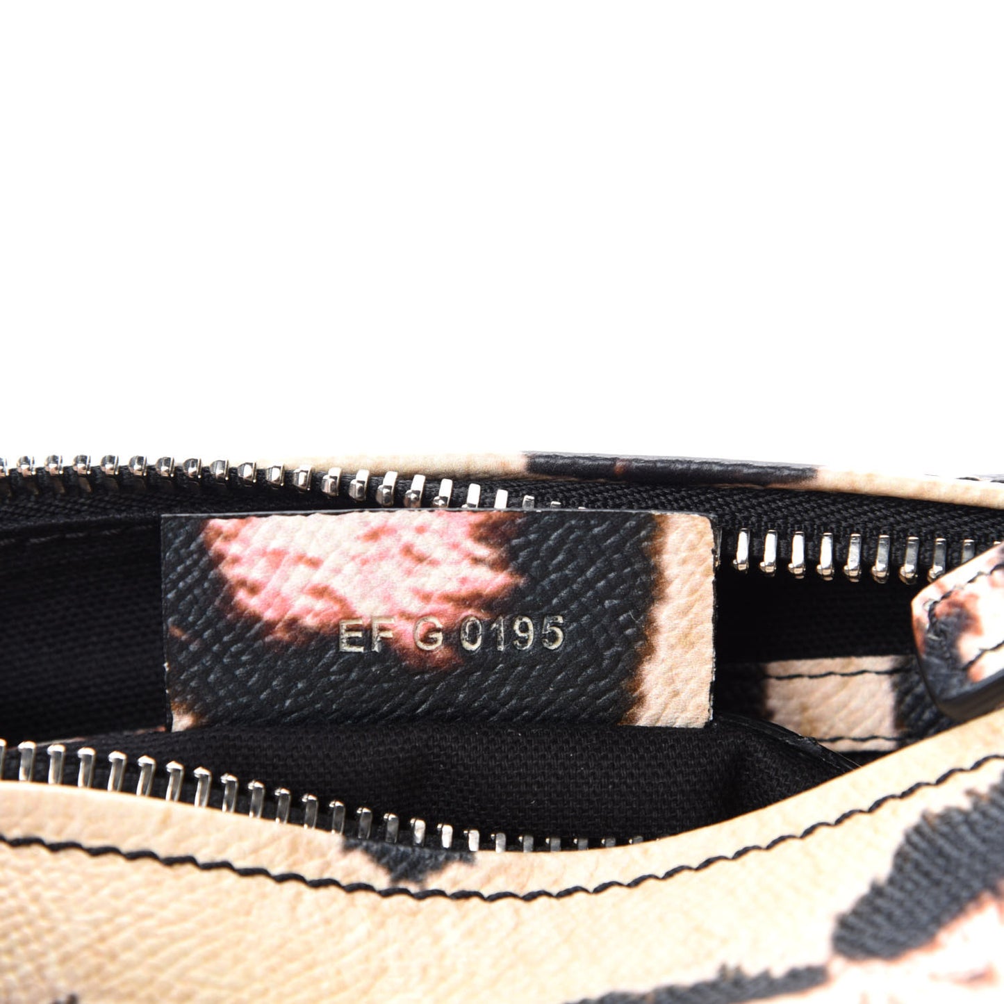 Calfskin Jaguar Print Small Pandora Multicolor