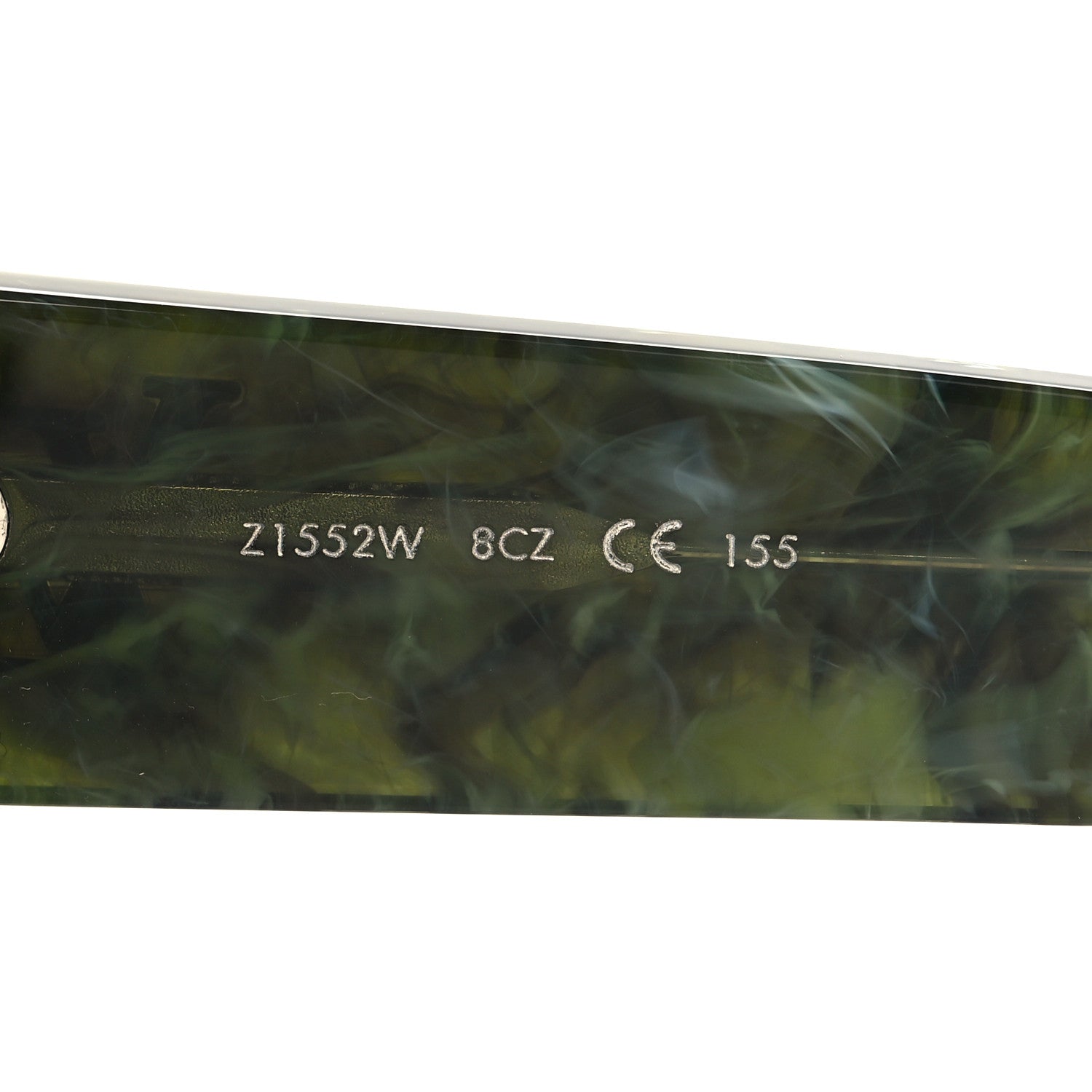 Louis Vuitton Acetate Marble Effect Swarovski Cyclone Sunglasses Z1552W Green 6 of 7