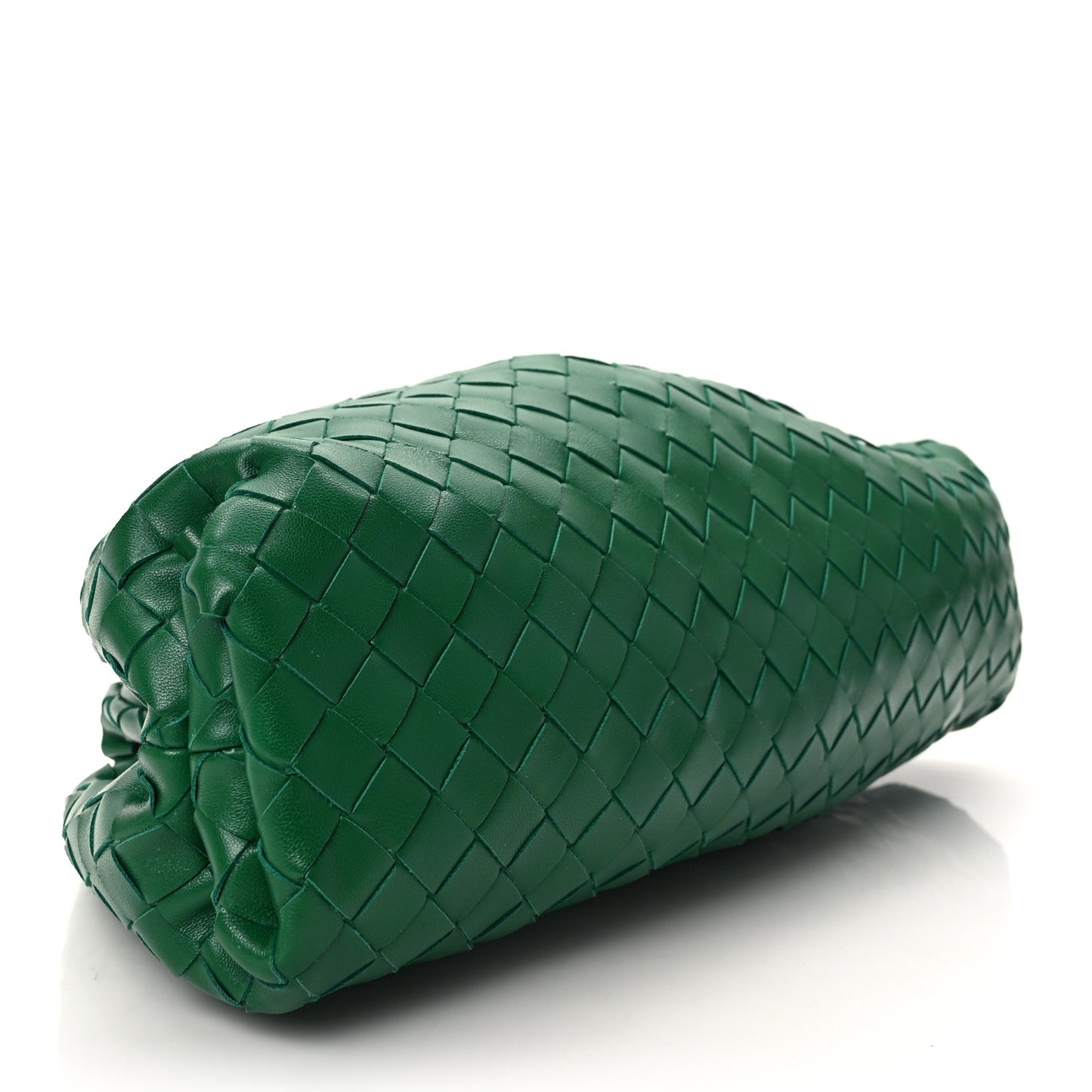 Nappa Maxi Intrecciato The Pouch Oversized Clutch Racing Green