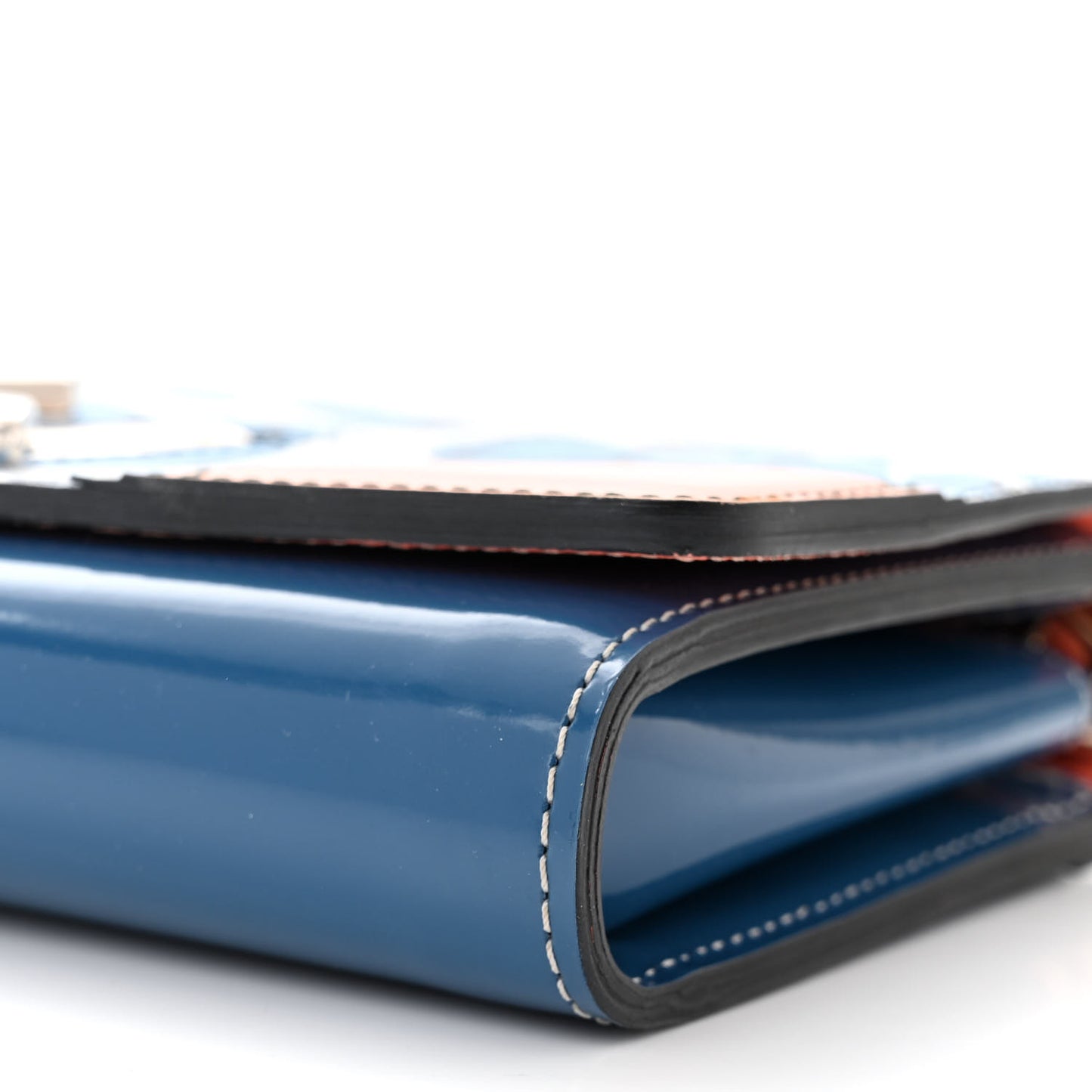Epi Twist Chain Wallet Aqua