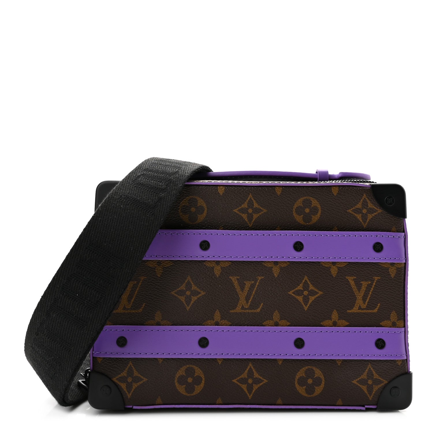 Louis Vuitton Monogram Macassar Handle Soft Trunk Purple 1187483