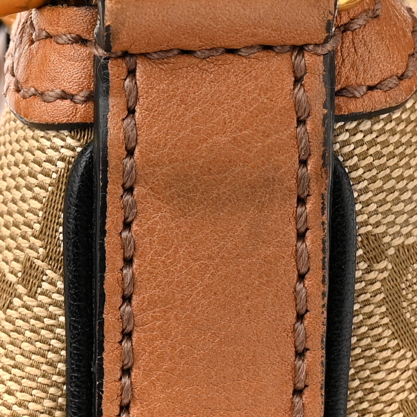 Monogram Web Rania Top Handle Bag Natural