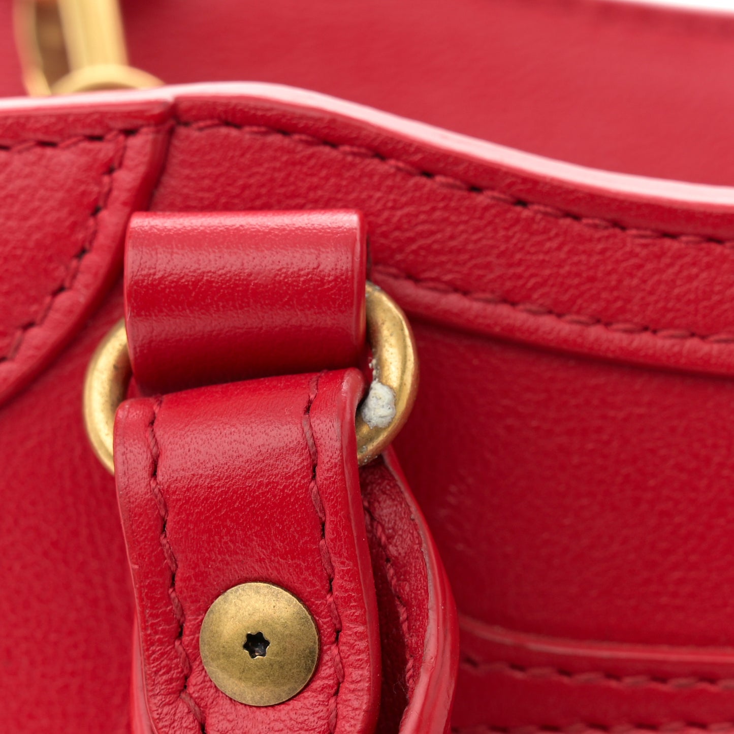 Smooth Calfskin Neo Classic Gold Hardware Mini City Red