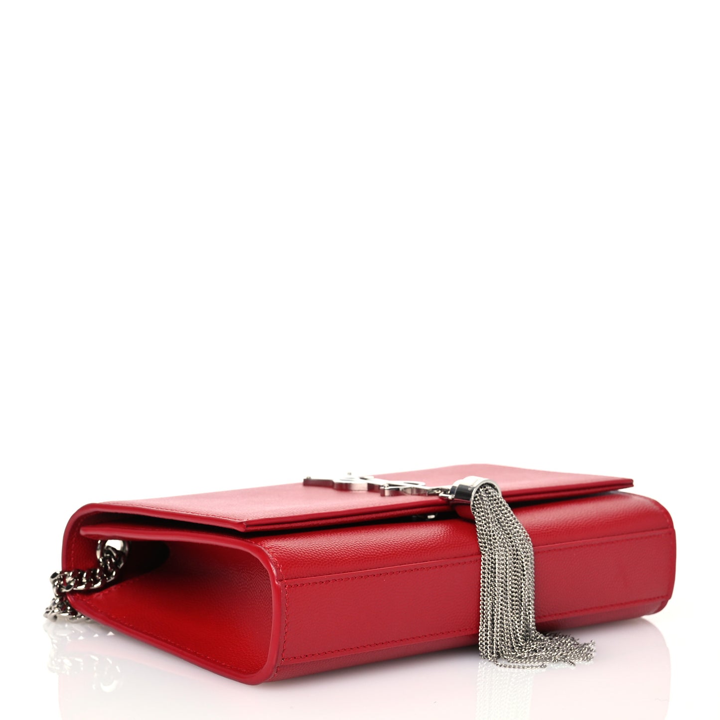 Grain De Poudre Small Classic Monogram Kate Tassel Satchel Red