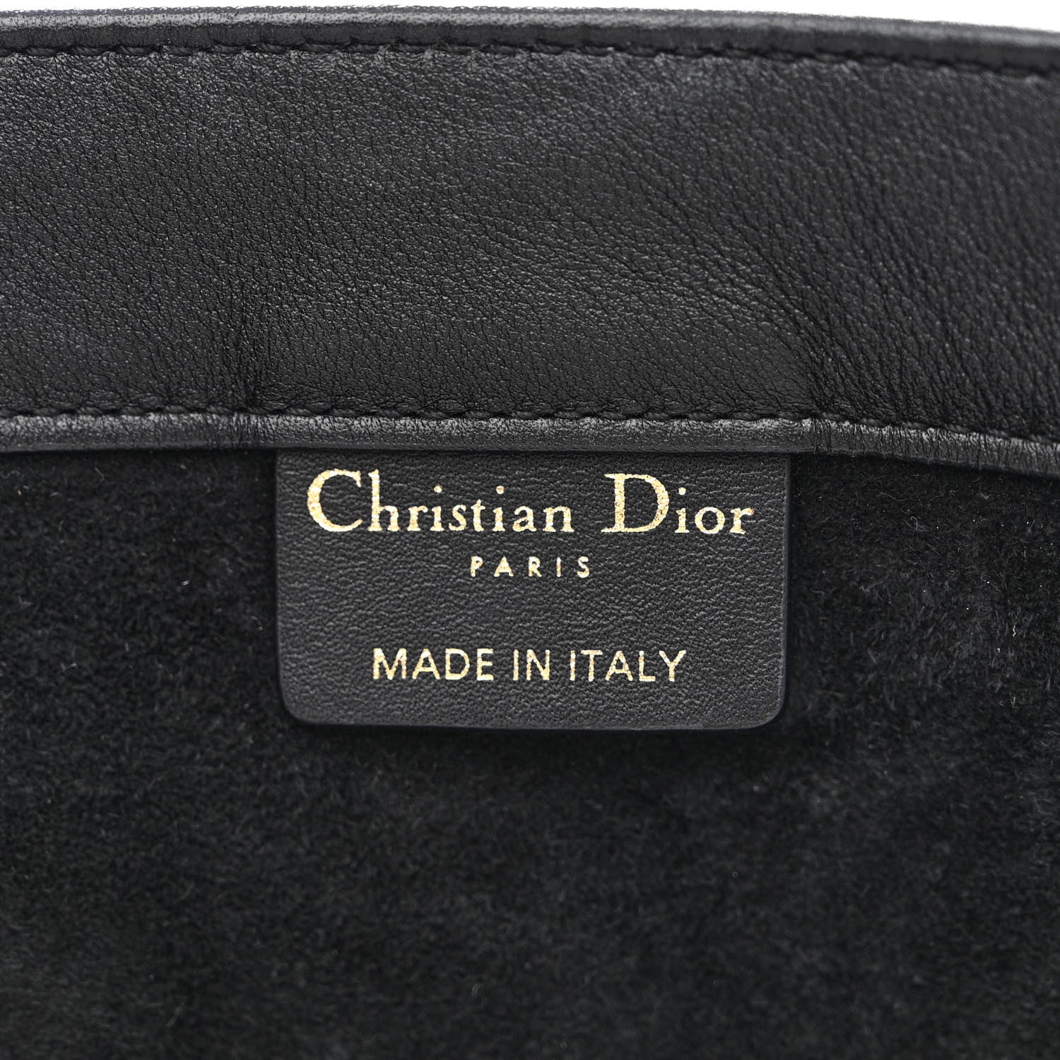 Christian Dior Calfskin Embossed Medium Book Tote Black 6 of 10